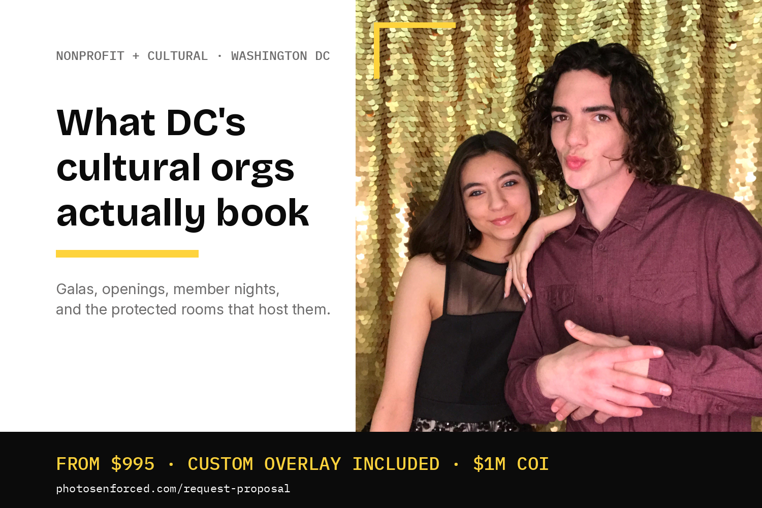 Nonprofit Gala Photo Booths in DC: What Museums and Cultural Orgs Actually Use