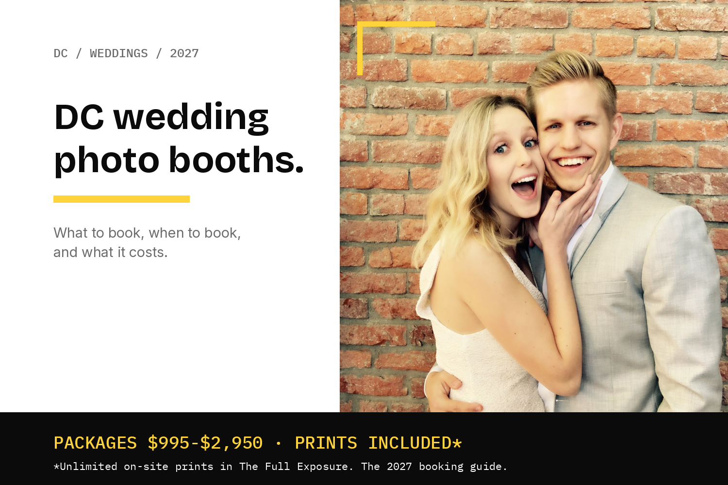 The DC Wedding Photo Booth Guide