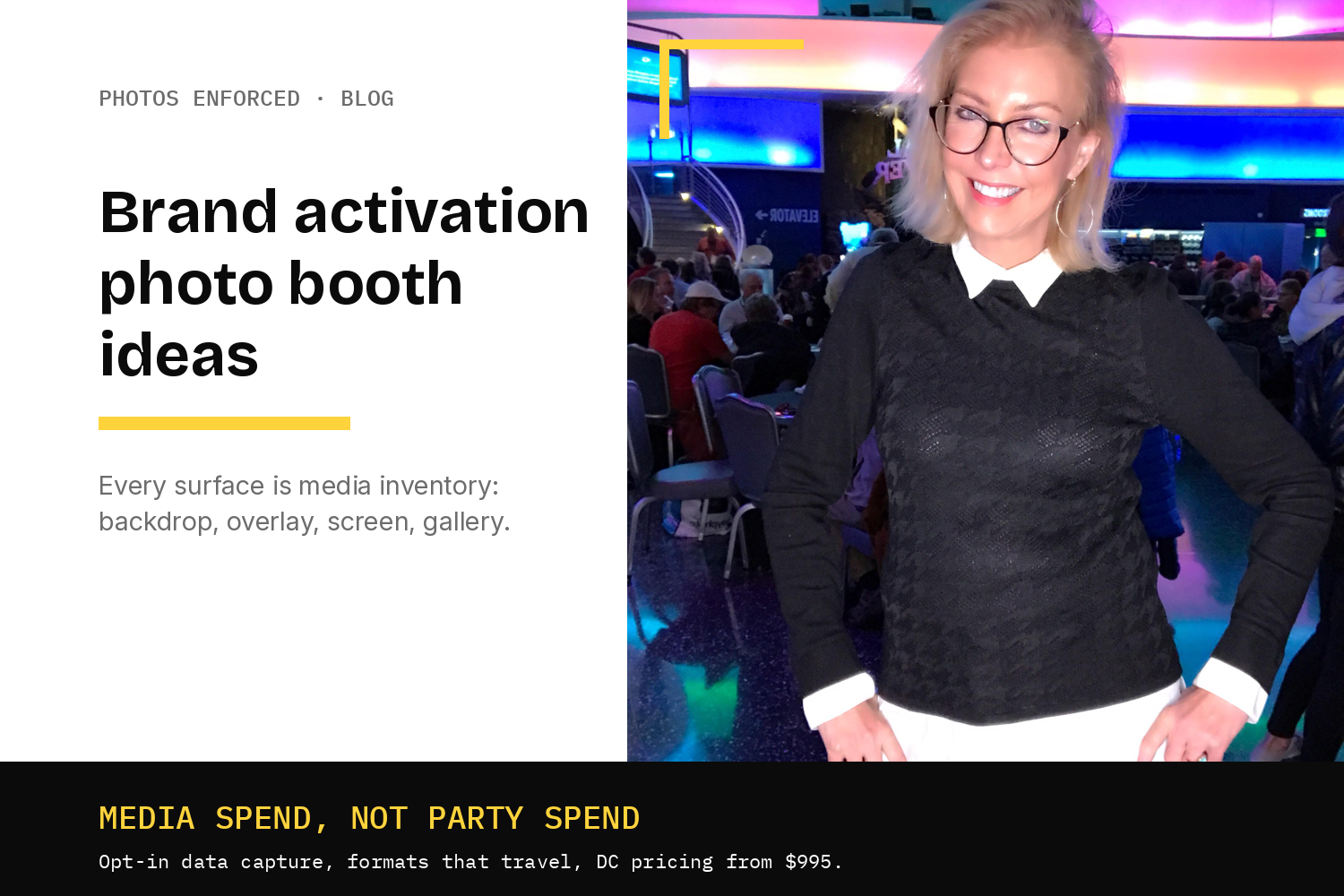Photo Booth Ideas for Brand Activations