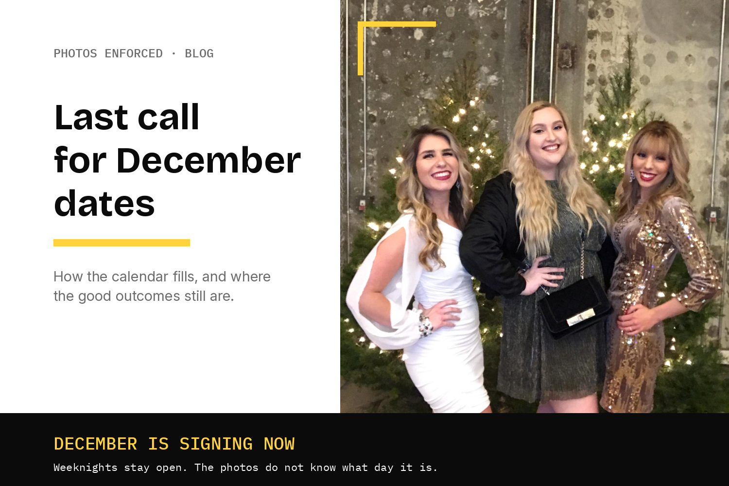 Last Call for December: What DC Holiday Party Dates Are Actually Left