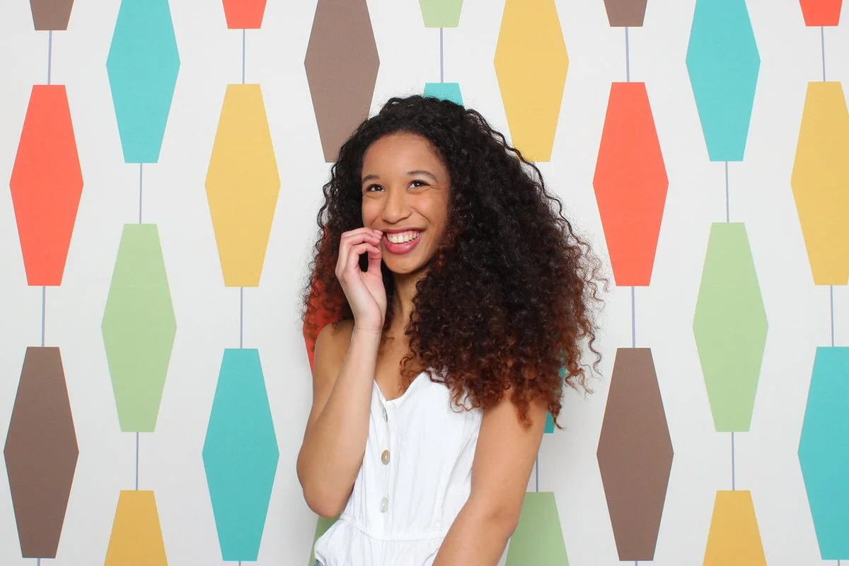 Custom branded photo booth backdrop