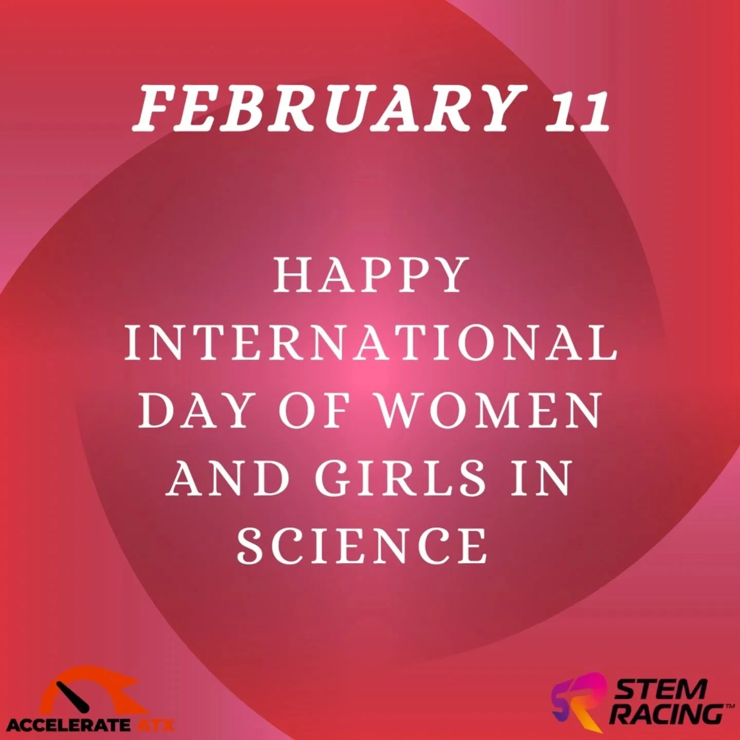 Today, February 11th, is the International Day of Women and Girls in Science!  As a STEM Racing team, we hope that the presence of women in areas of motorsport can become even more amplified.  It is one of our missions to include more girls in not on