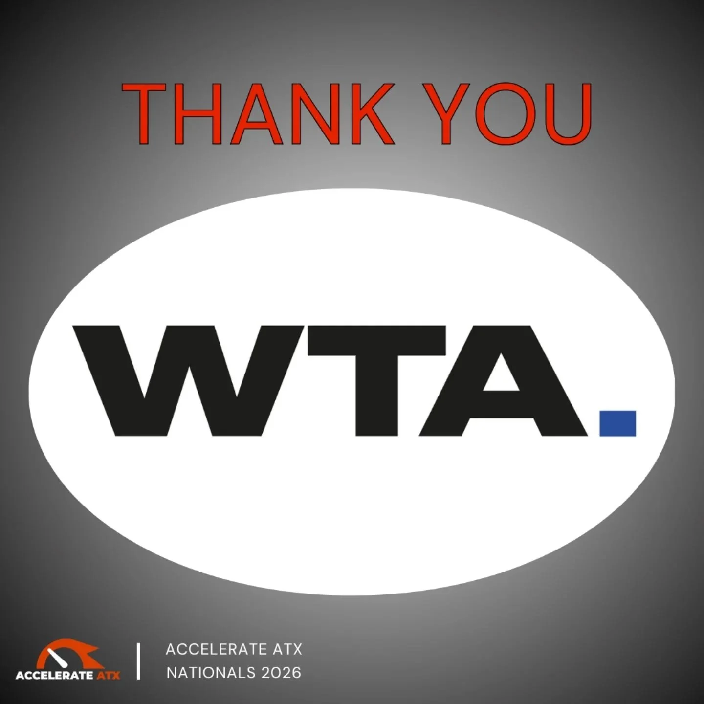 Today, we'd like to highlight our sponsor WTA.  They have kindly supported us for two years as an in-kind sponsor, providing us with our team T-shirts.  WTA's support keeps our team looking professional and aligned with our brand at all of our team e