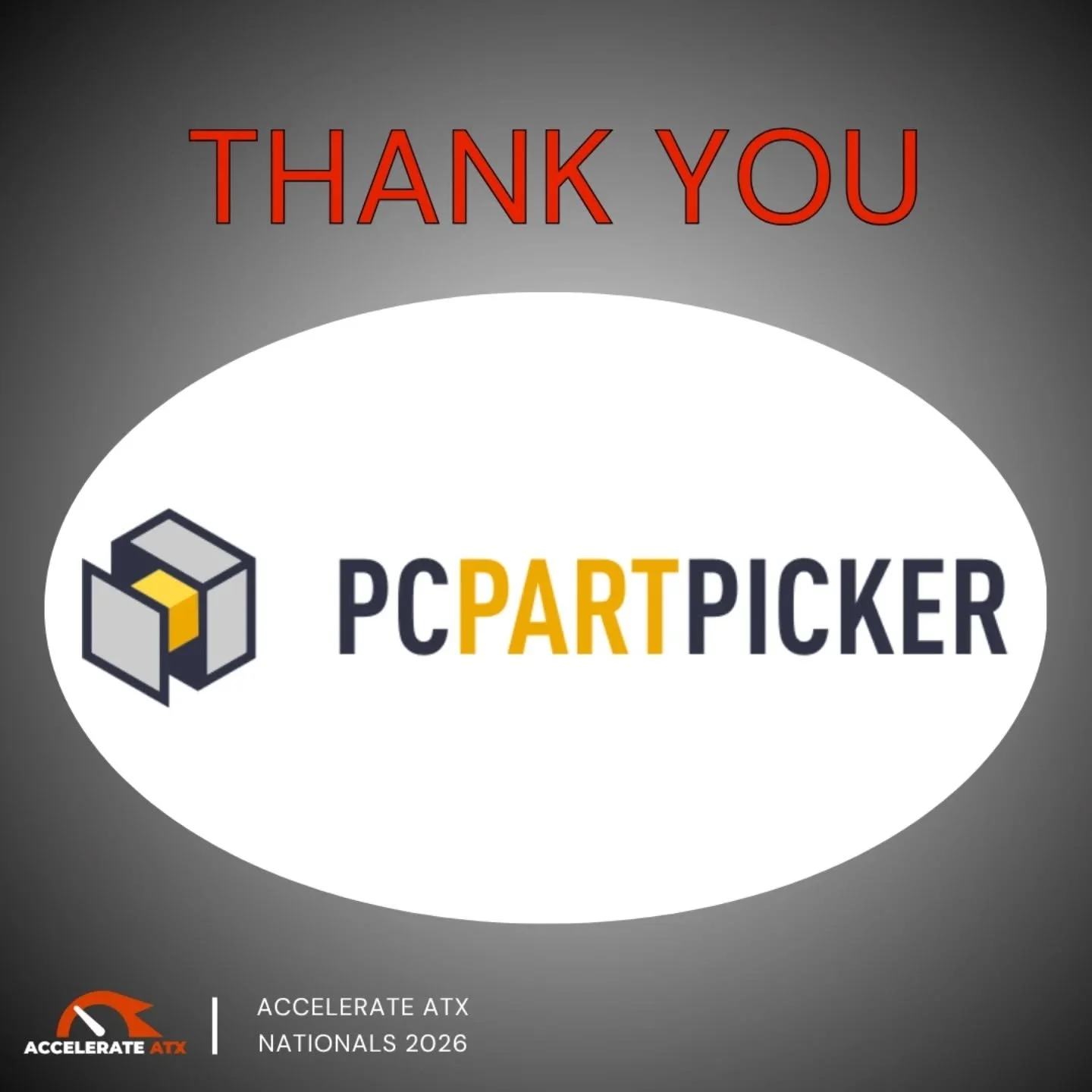 Today, we would like to express our gratitude for our amazing partner, PCPartPicker!  This is PCPartPicker's first year partnering with Accelerate ATX.  They are a local company that has supported us by letting us use their CNC machine in order to ma