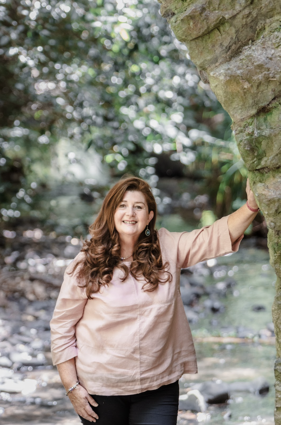 A coach and energy healer at a yoga and art retreat in south Ireland.