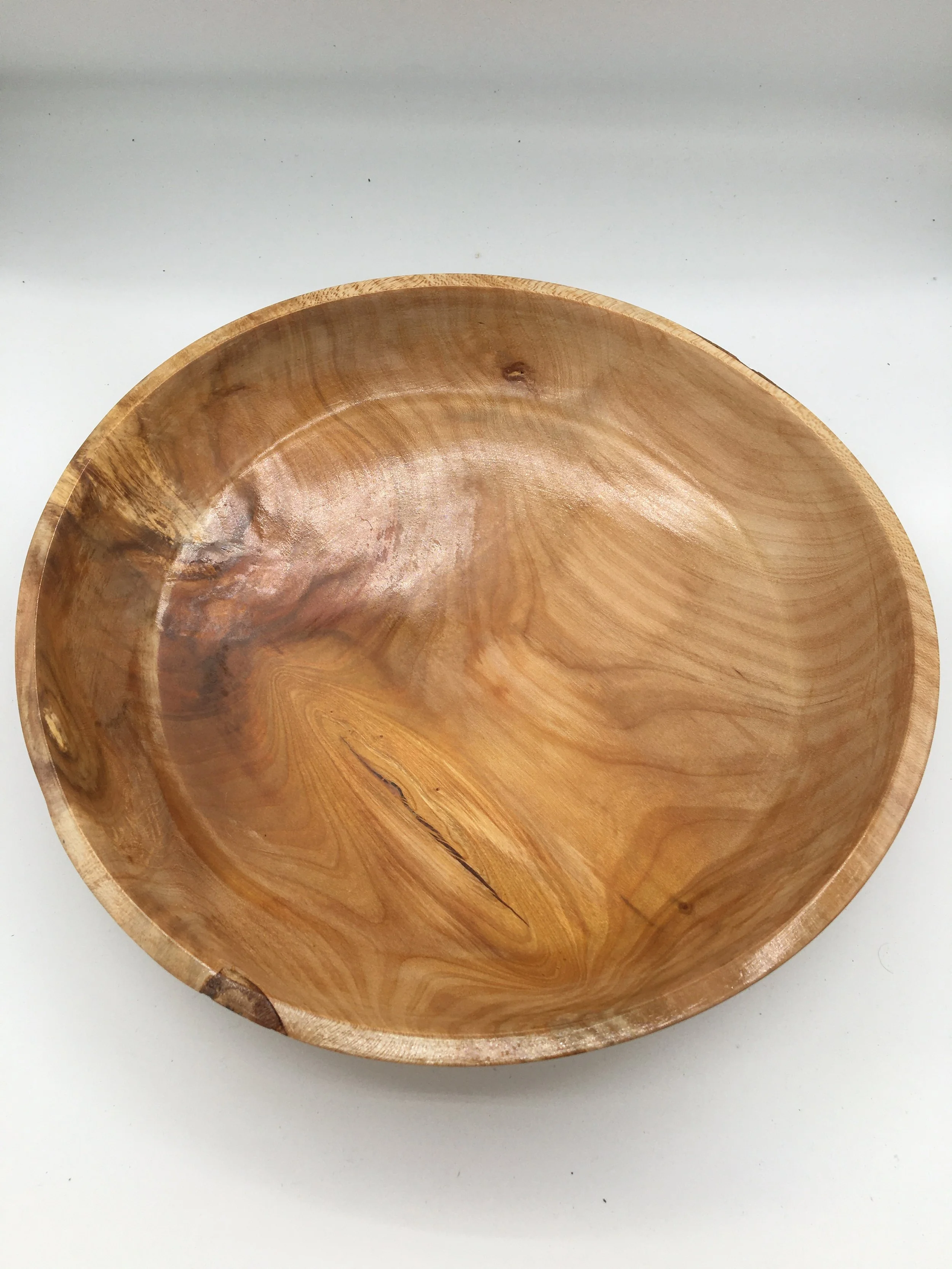 Large cherry bowl with distinctive grain