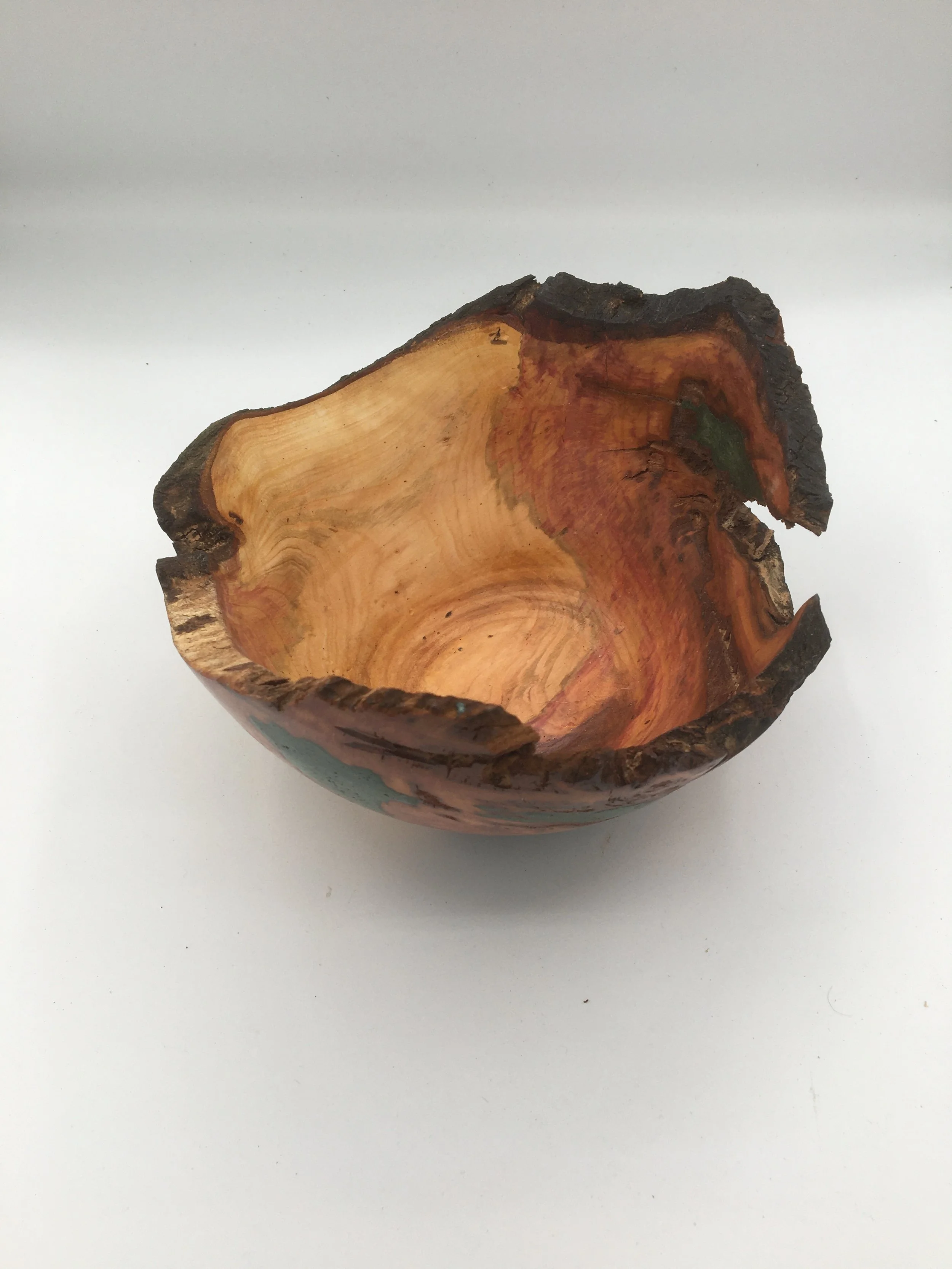 Plum and resin gnarly bowl
