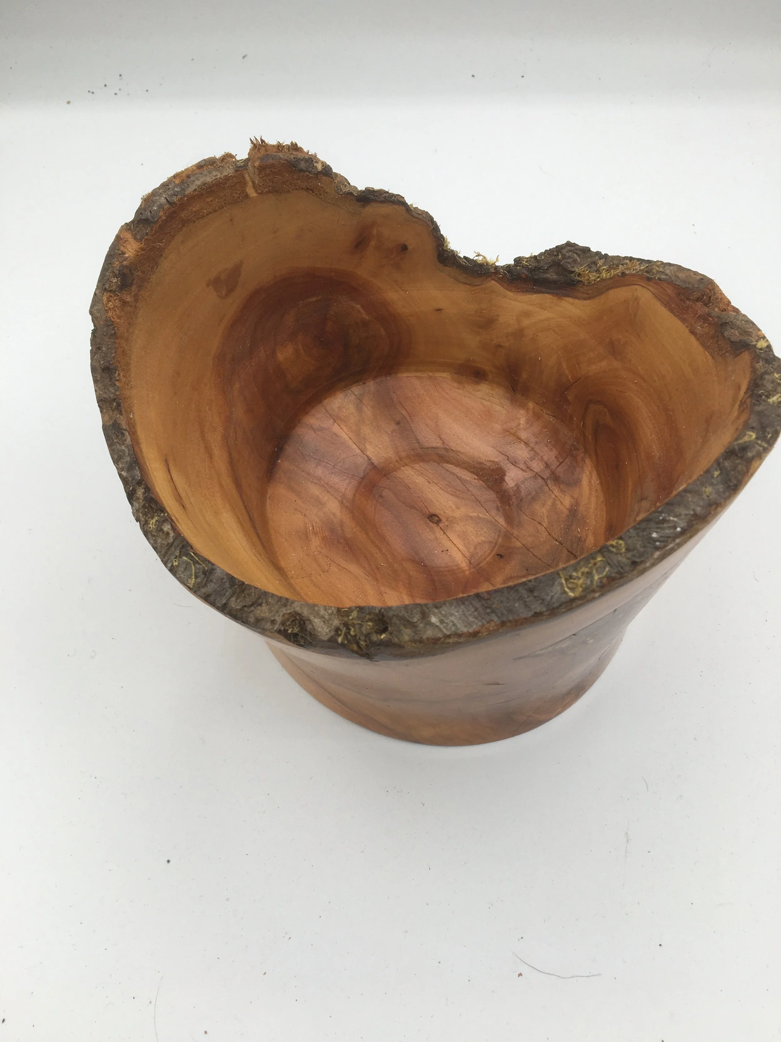 Natural edge apple bowl