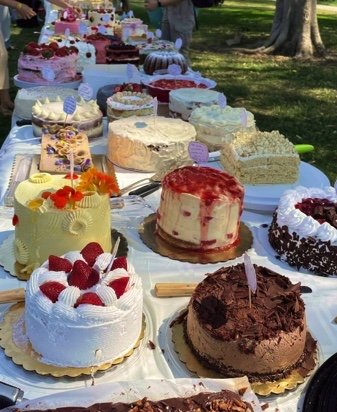 mini cake picnic