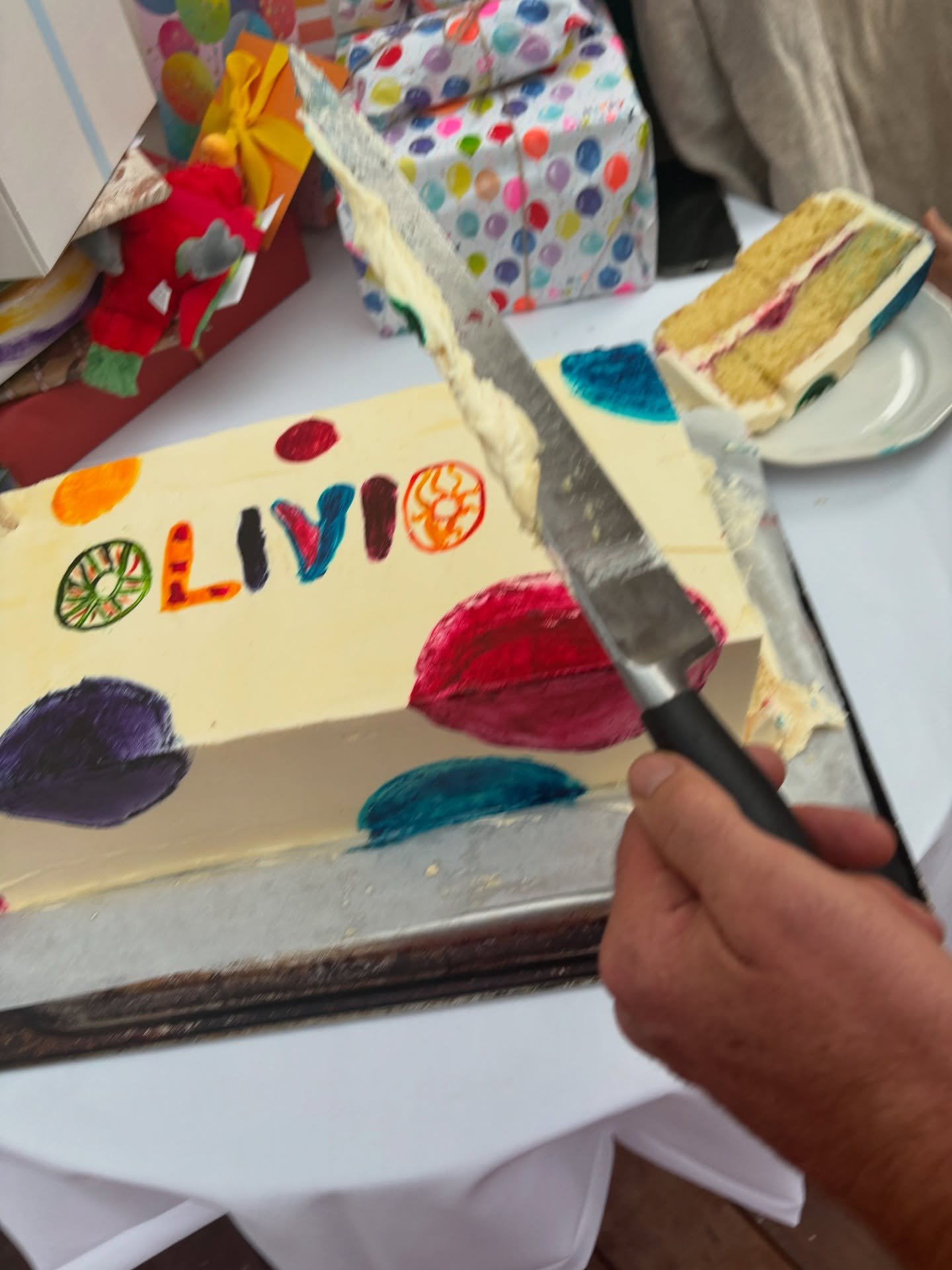 my baby nipote Olivio in a cake! one year of loving the colourful ginger dancing viking that you are✨✨✨ congrats mammina @claudia.deberardinis