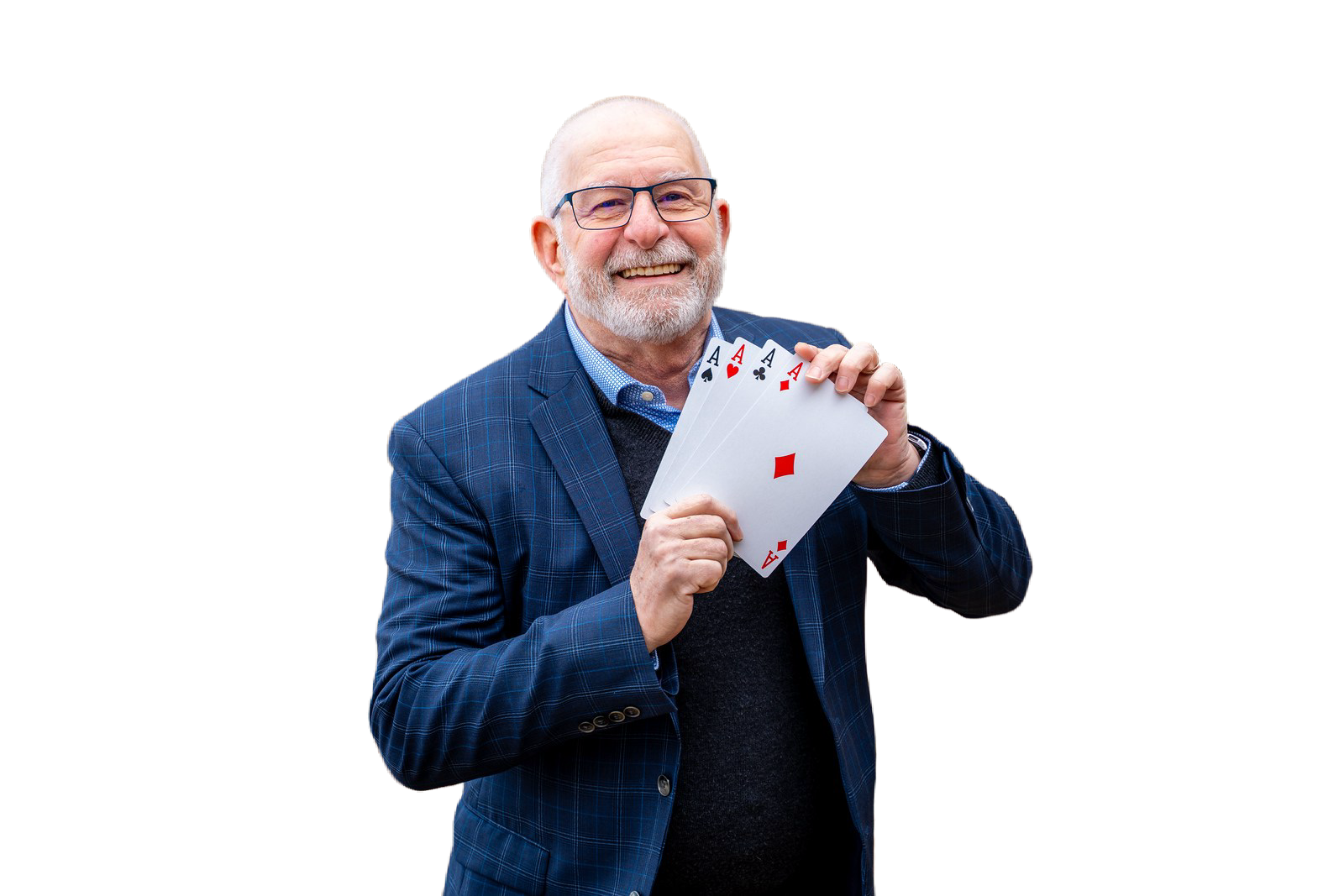 Magician Vincent La&nbsp;Padula with cards — VincentDoesMagic.com