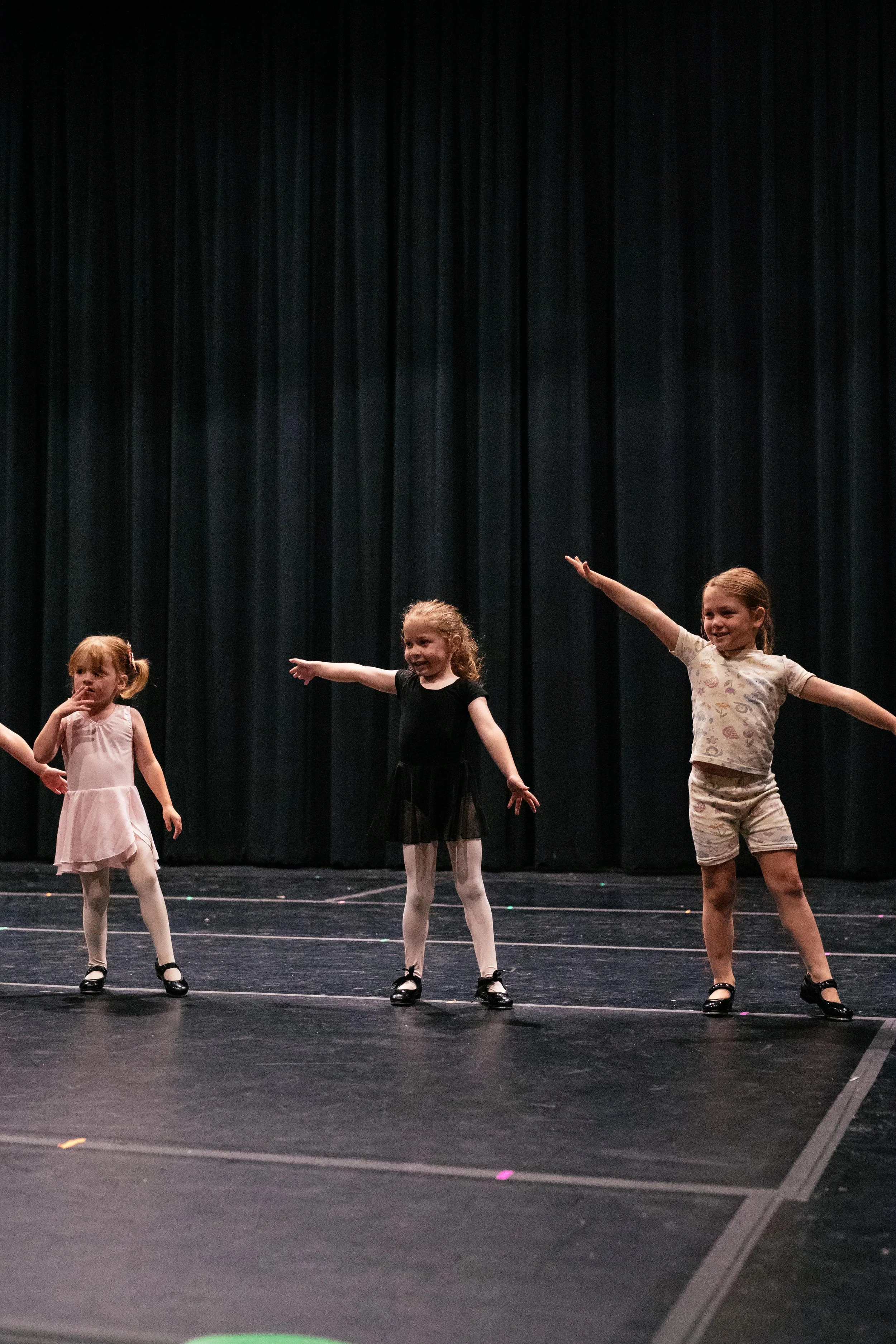 Preschool combo dance class performing during a recital at Dance Factory East in LeRoy, Illinois.