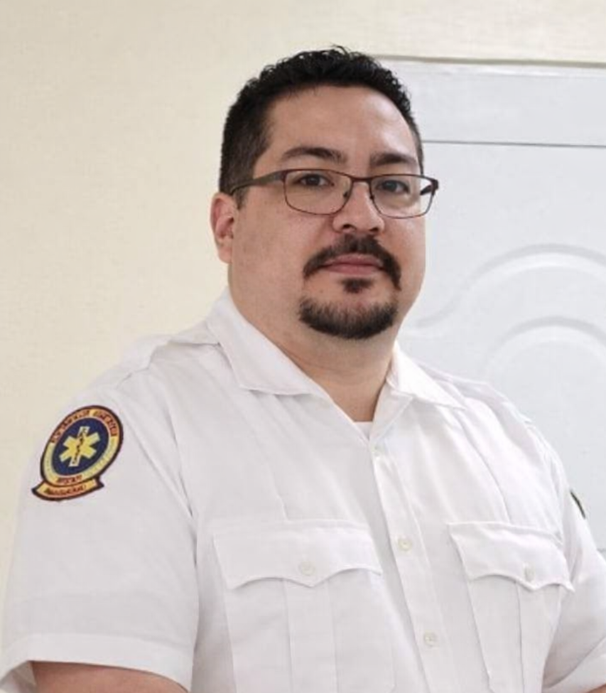 Paramedic Christian Goring with the RPH Life Safety Consultants expert team