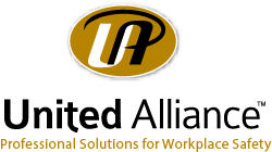 United Alliance logo. United Alliance Services is a leading occupational health and safety provider.