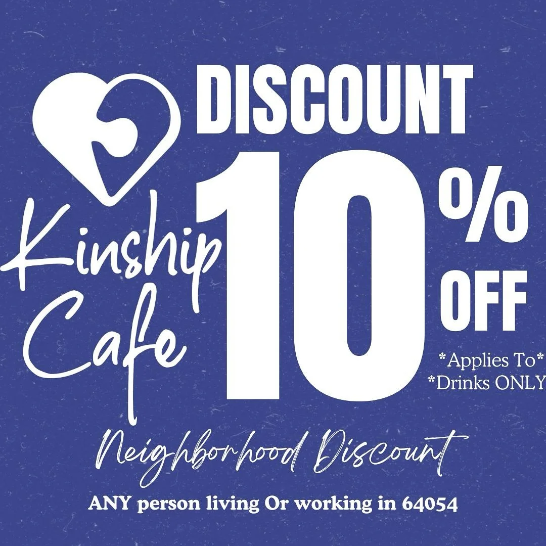 ALL Residents &amp; Workers in 64054 Receive 10% Off on Drinks! 

At the end of the day, we are really here for our neighbors! Most were here before us, so to us we want to take the time to learn who everyone is! There&rsquo;s other restaurants, used