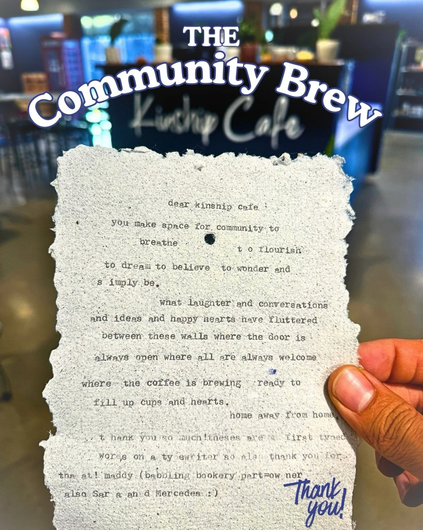 The Community Brew But Validated! 

Huge SHOUTOUT to @bb_kcmo for coming out but also for leaving this well-typed note! 

This business venture hasn&rsquo;t been for the weak! At times during the first 4 years of this, I could&rsquo;ve easily have gi