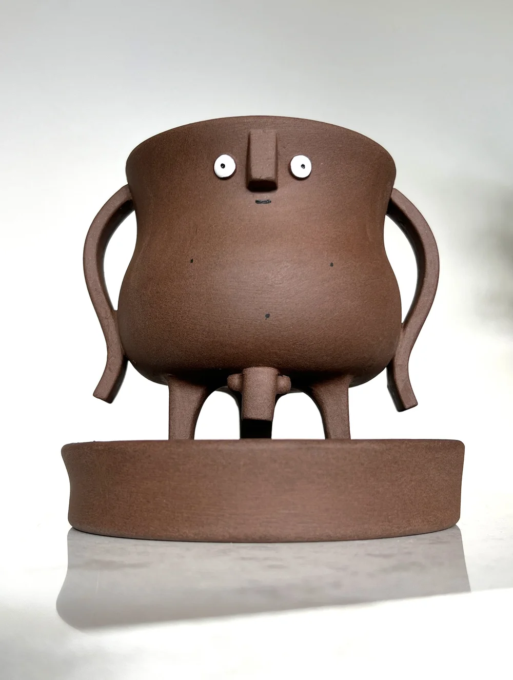 Piss Pot Planter- a peeing ceramic planter designed by Art and Such Evan  Piss  Pot Planters