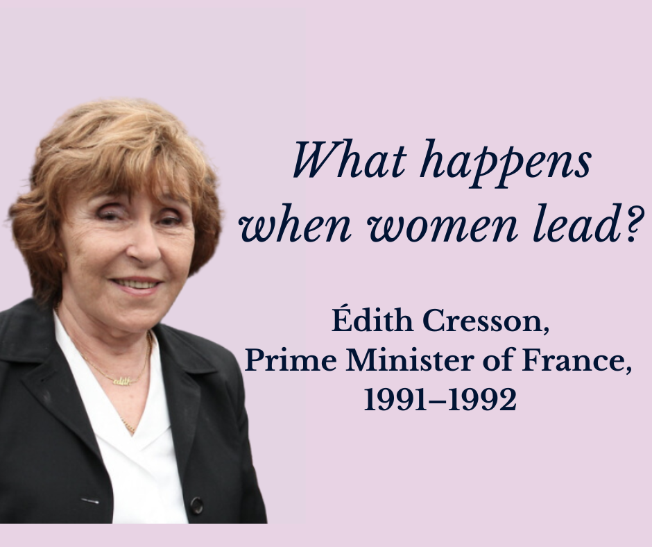 Édith Cresson: Breaking Barriers and Championing Social Progress in France