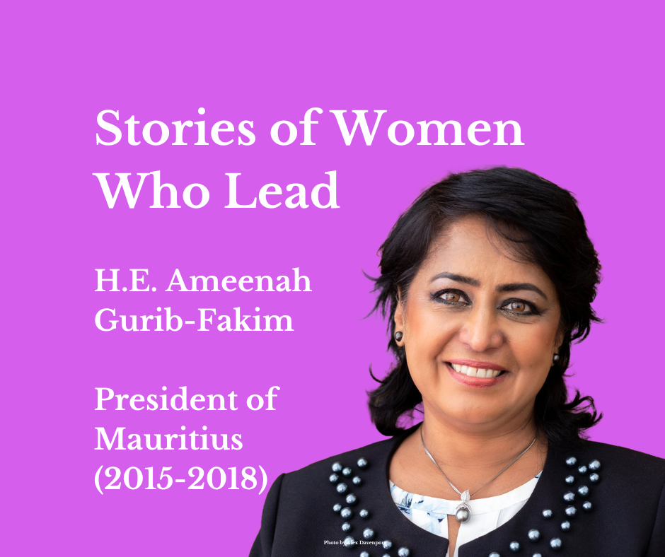 Women World Leaders Tell Their Stories - H.E. Ameenah Gurib-Fakim