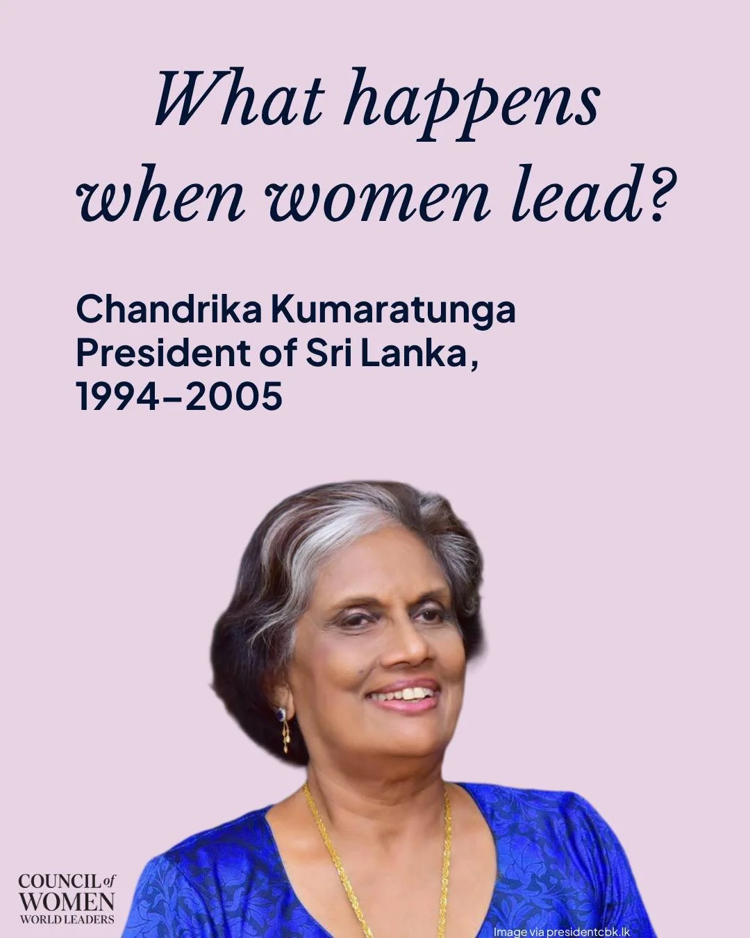 What happens when women lead?

From advancing peace to reshaping institutions and expanding opportunity, Chandrika Kumaratunga&rsquo;s leadership shows what&rsquo;s possible when women lead with courage and conviction.

#WomenInLeadership #WomenLeade