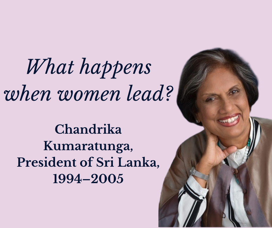 Chandrika Kumaratunga: Courage and Reconciliation