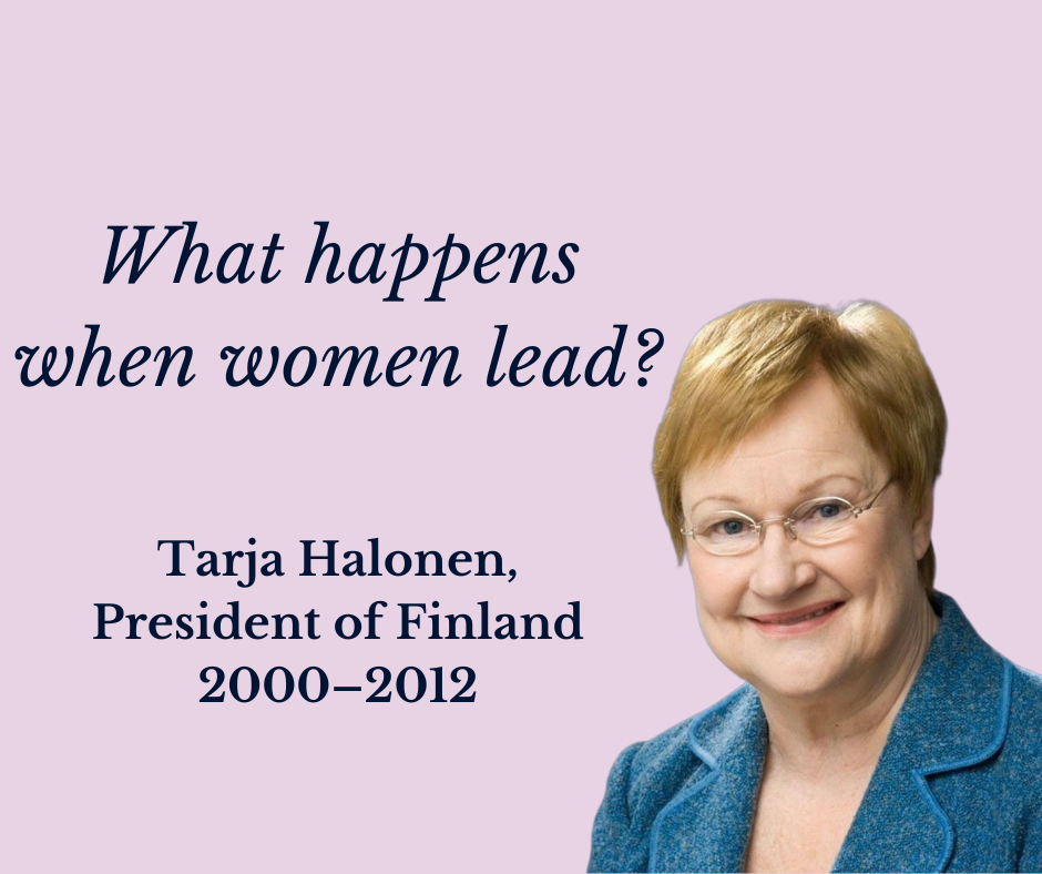 Tarja Halonen: Making Equality the Language of Leadership