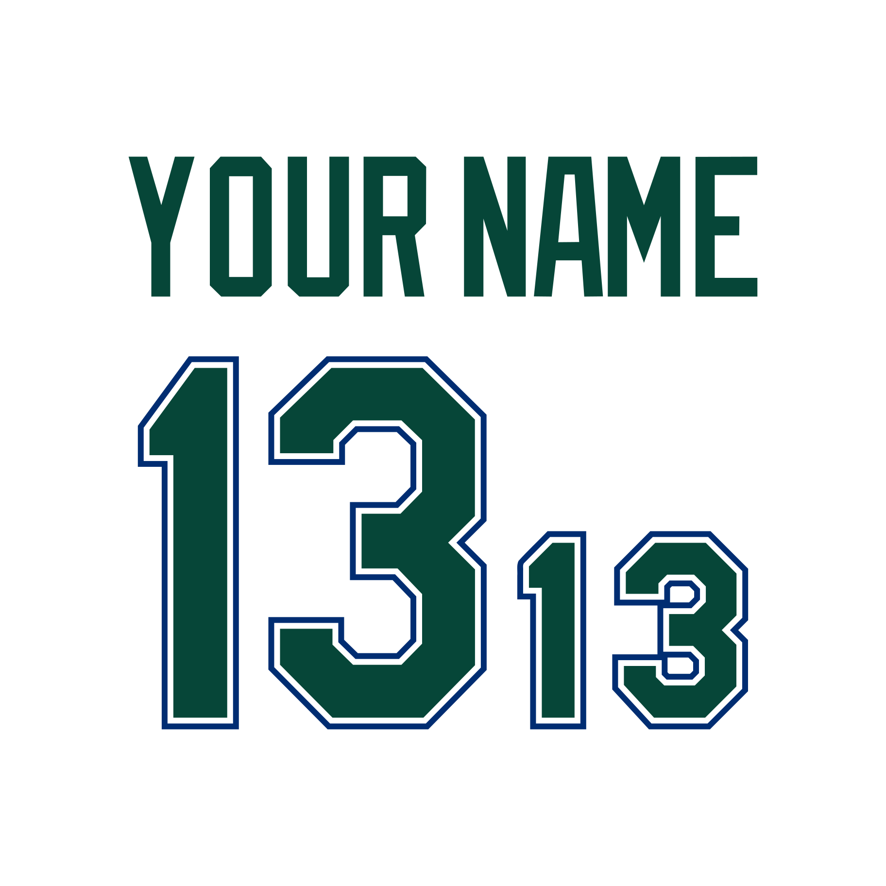 Tampa Bay Rays 2001-07 White Jersey Lettering Kit