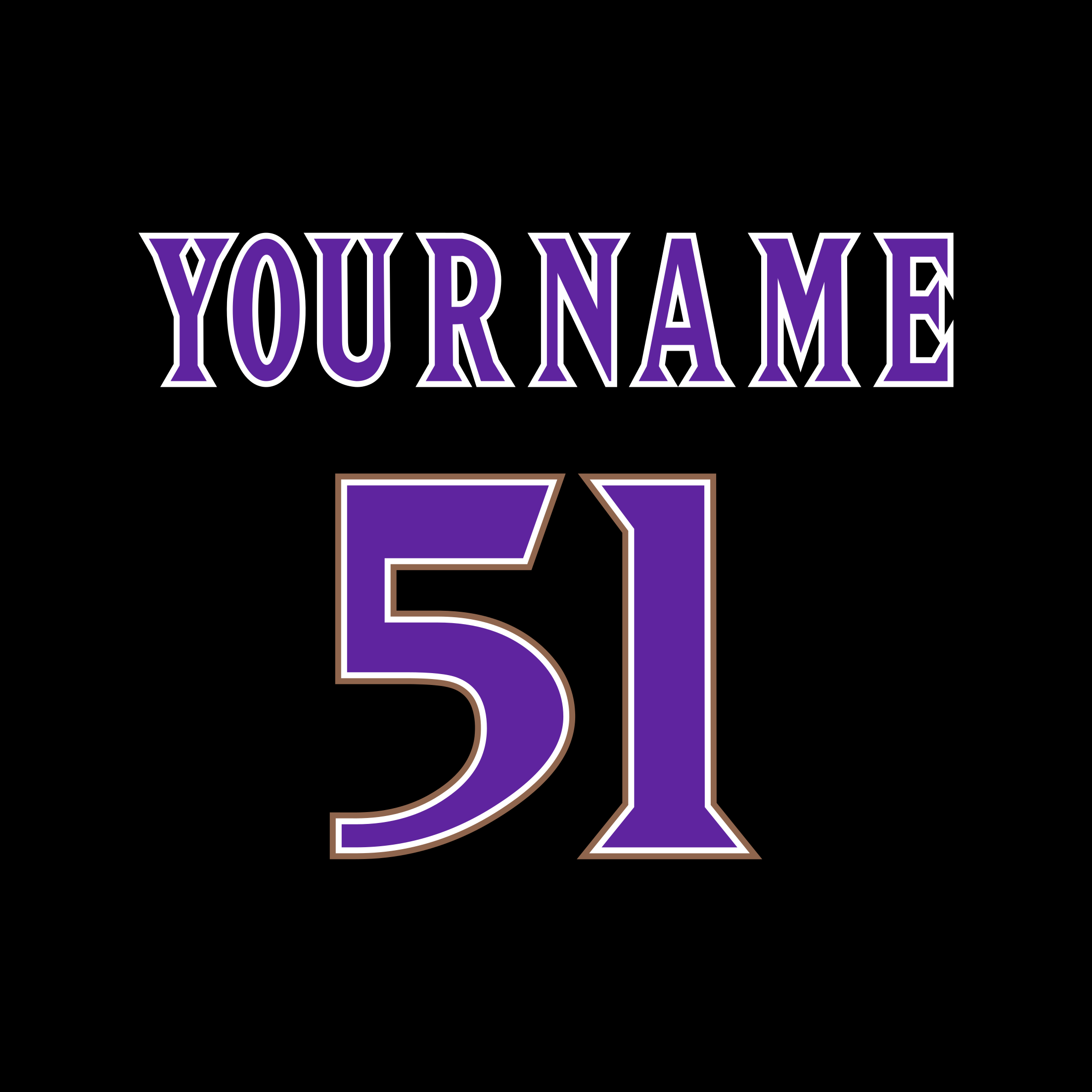 Arizona Diamondbacks 2001-06 Black Jersey Lettering Kit