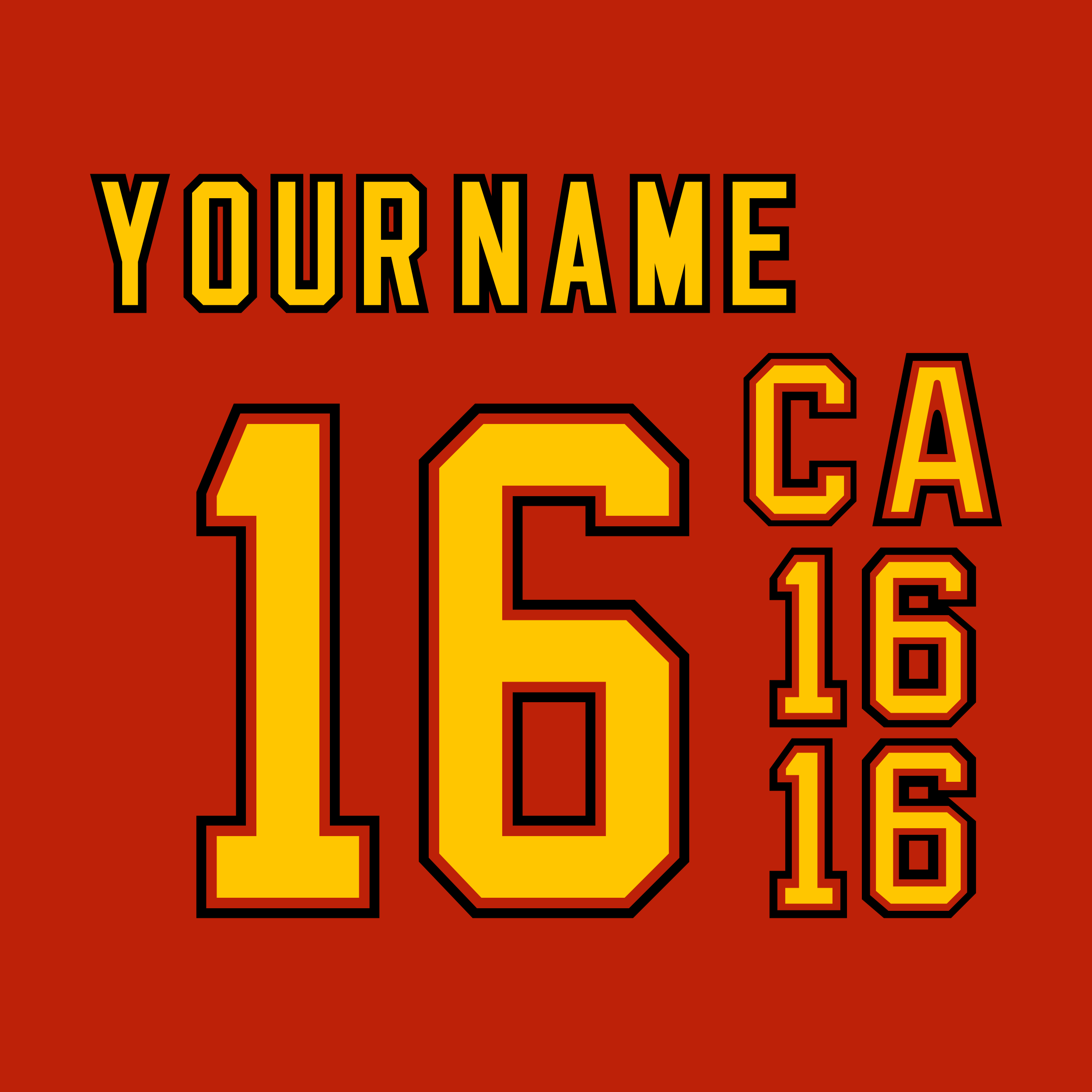 Vancouver Canucks 1995-97 Red Jersey Lettering Kit