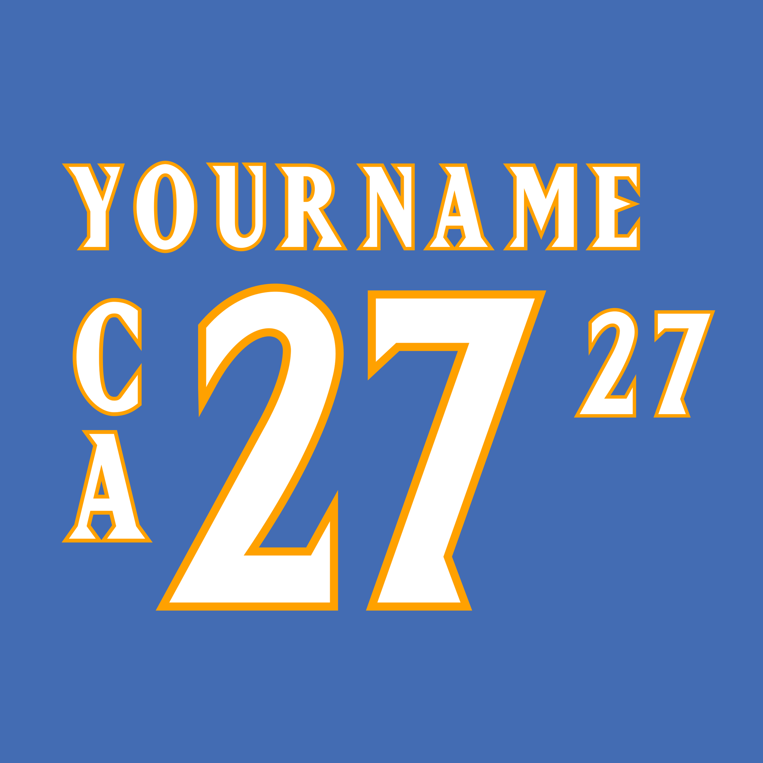 Atlanta Thrashers 2003-07 Light Blue Jersey Lettering Kit
