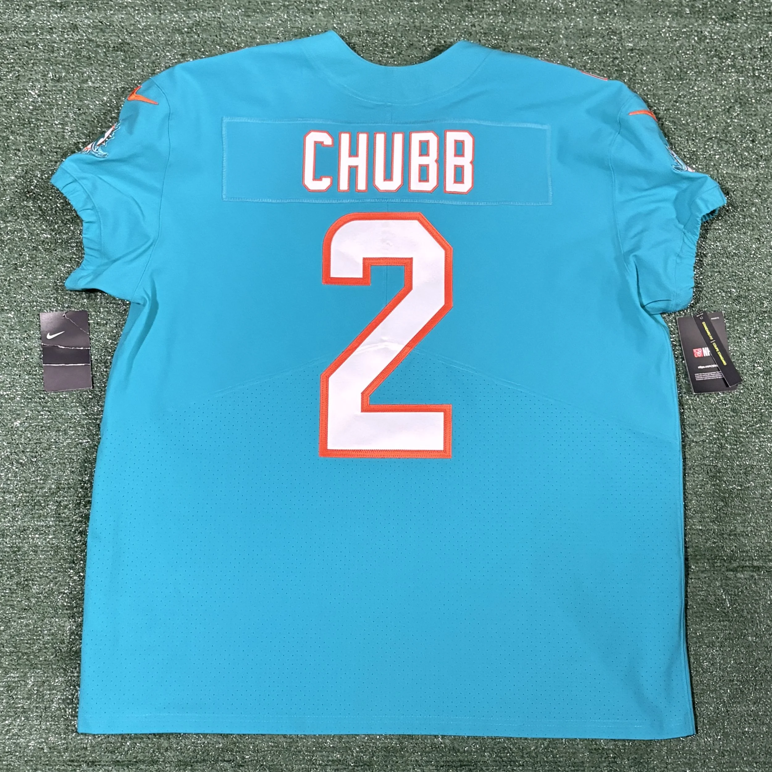 Bradley Chubb Miami Dolphins Nike Vapor Elite Jersey - Sz. 52