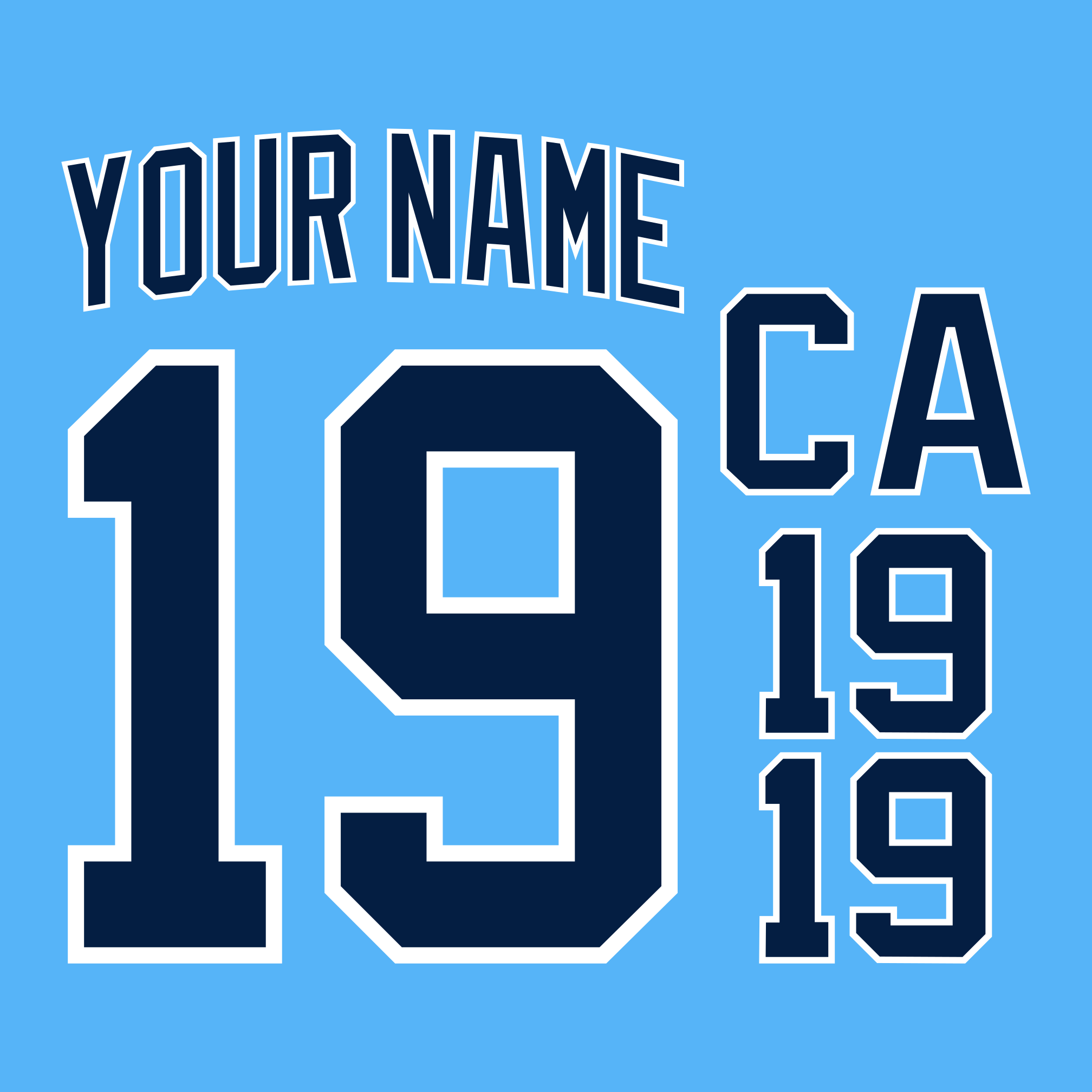 Florida Panthers Reverse Retro 2.0 Jersey Lettering Kit