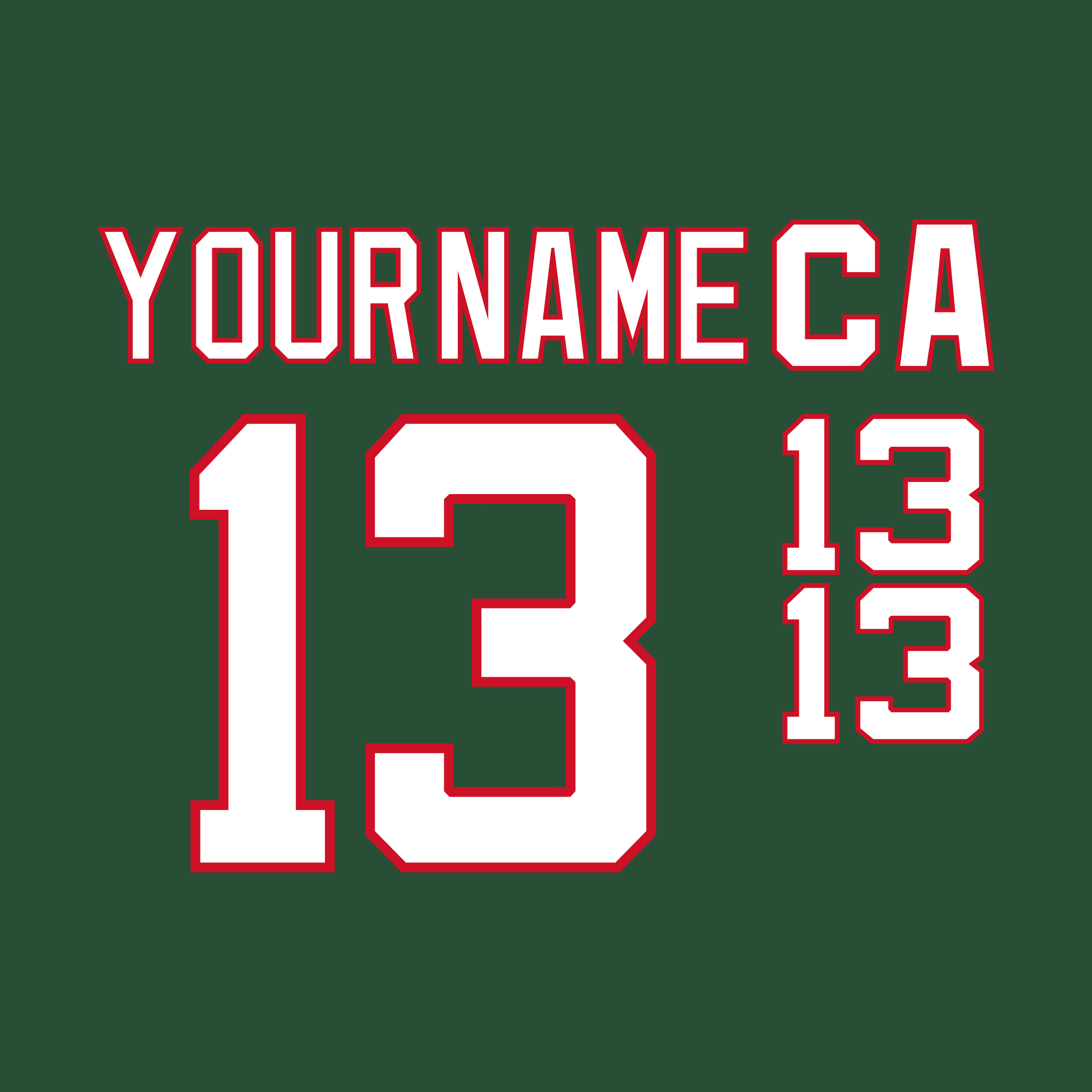 New Jersey Devils Reverse Retro 1.0 Jersey Lettering Kit