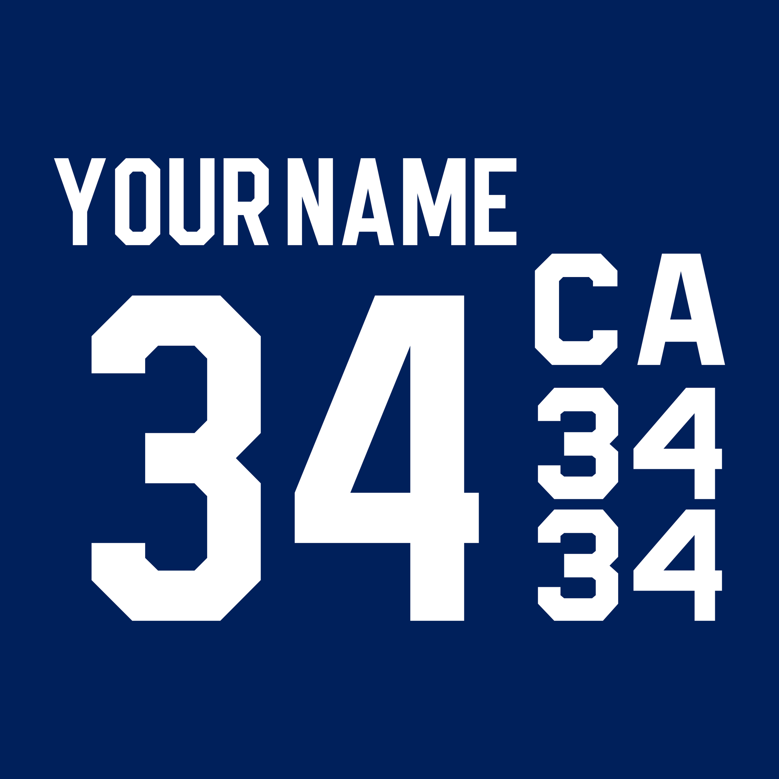 Toronto Maple Leafs 2020-Present Blue Jersey Lettering Kit
