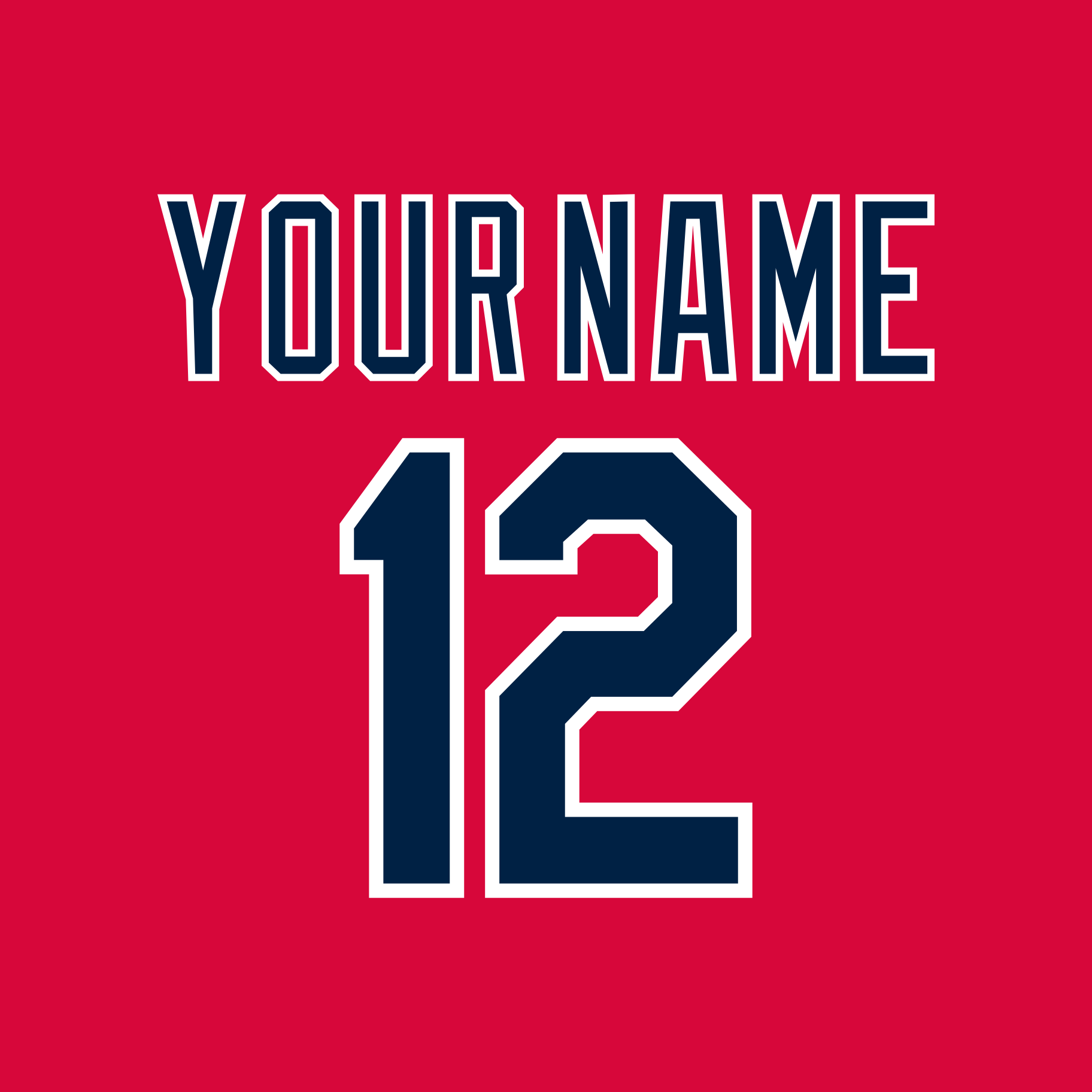 Cleveland Indians 2019-21 Red Jersey Lettering Kit