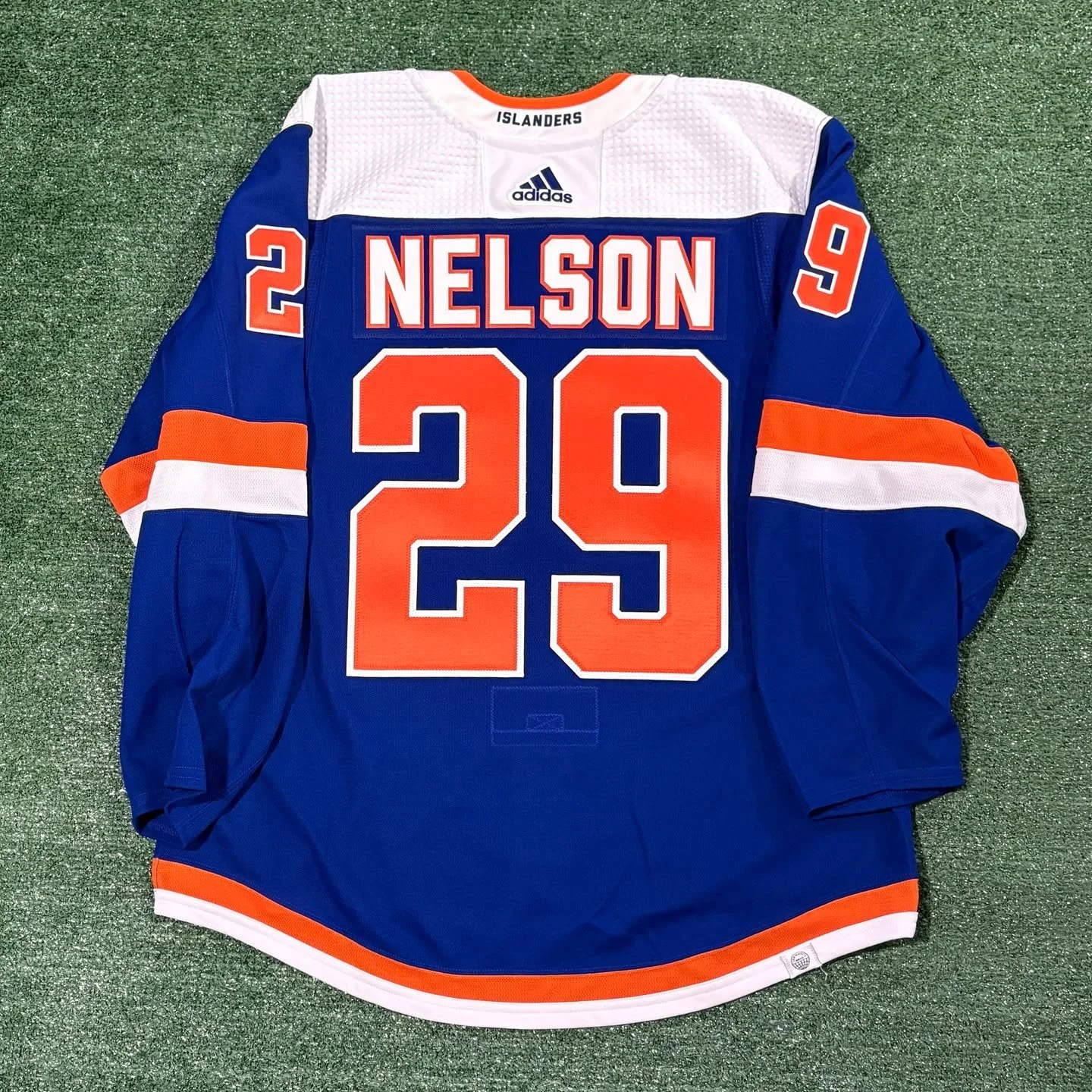 Brock Nelson Islanders Alternate MiC Jersey

The Islanders decided they were too lazy to make their own name/number font for these jerseys, and settled for the &ldquo;Prohibition&rdquo; font.

Full customization done in-house. Stitched for @fyurious_