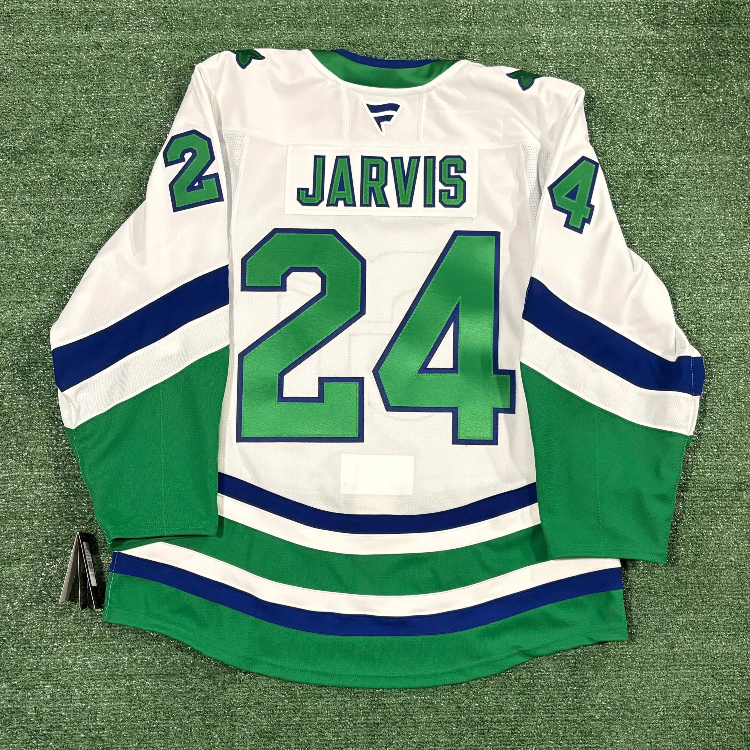 Seth Jarvis Hurricanes Whalers FAP Jersey

About as good of a throwback there is in the league right now! Felt right to post this now that he scored the OT winner in game 2.

Full customization done in-house.

#sethjarvis #hurricanes #whalers #caroli