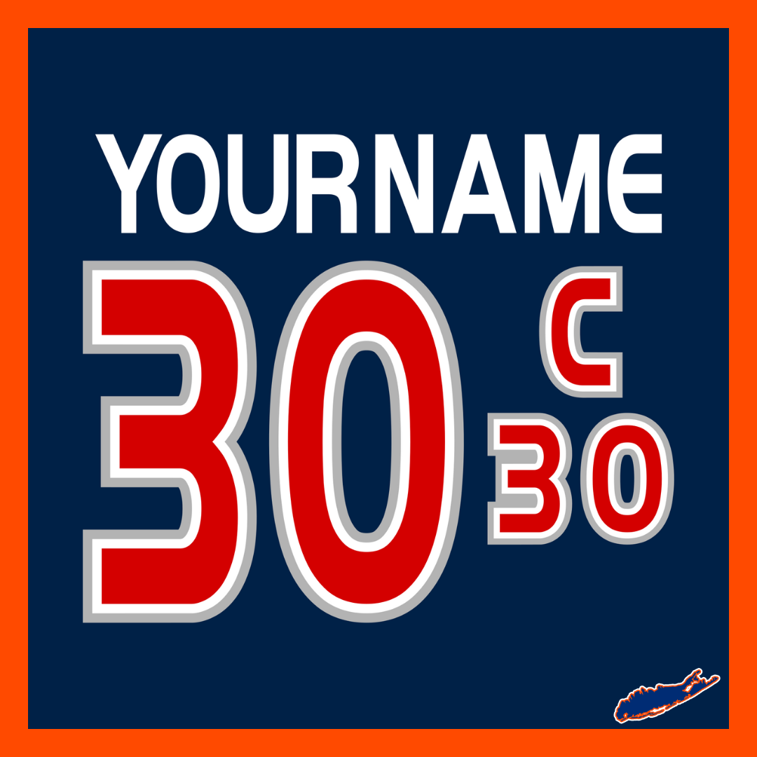 NHL All Star Game Custom Lettering Kit for 2000-01 Blue Jersey