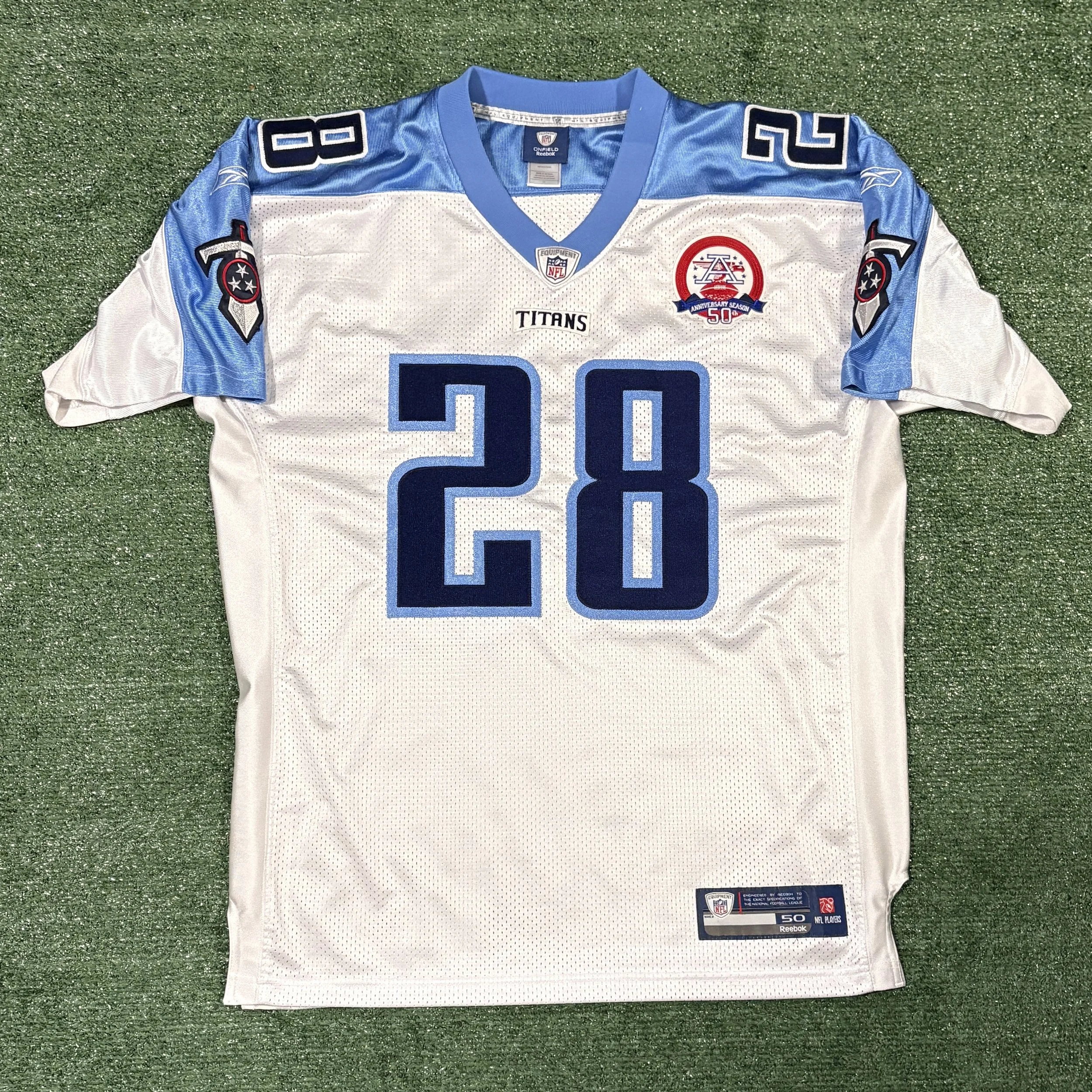 Chris Johnson Tennessee Titans Reebok Authentic 2009 Jersey - Sz. 50