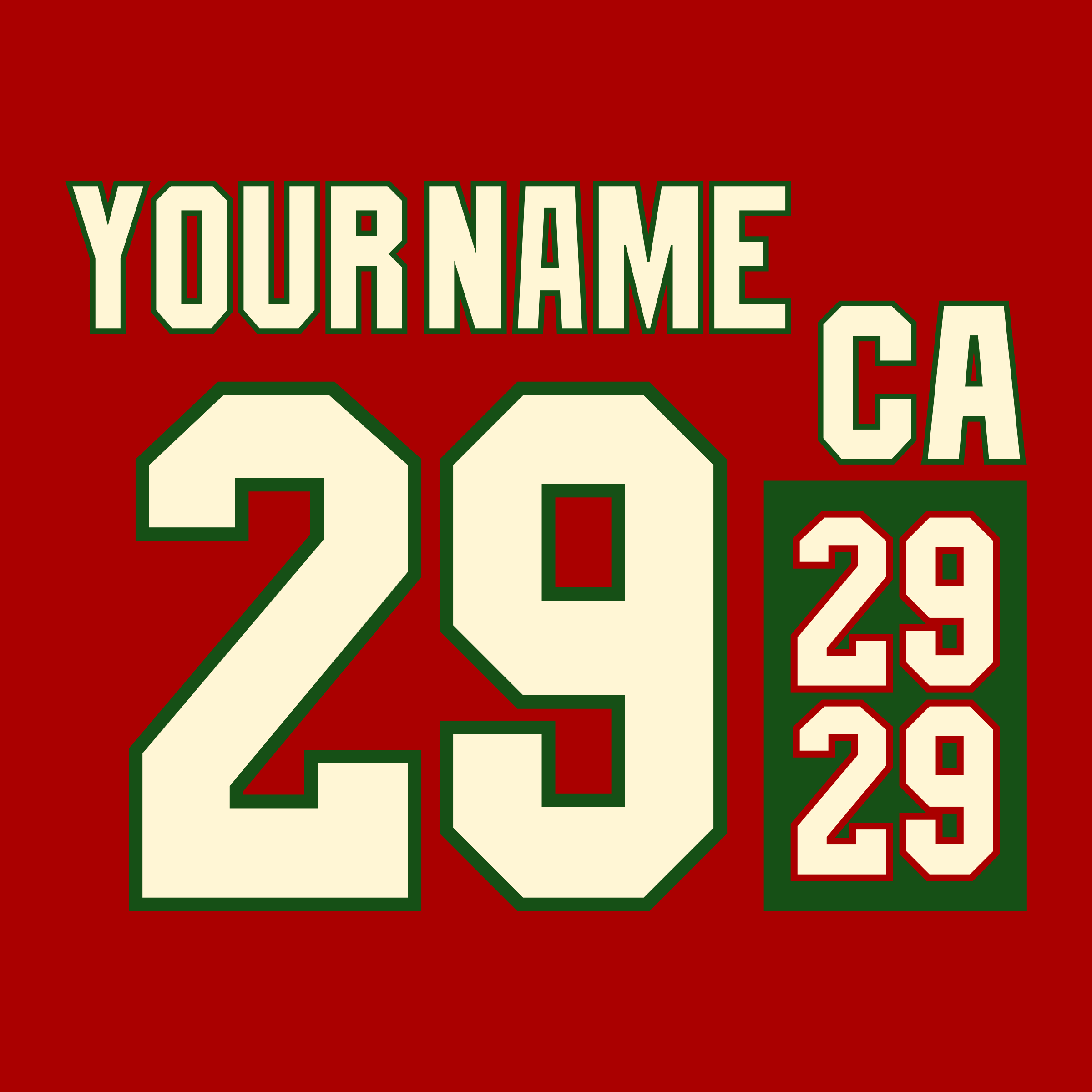Minnesota Wild 2003-17 Red Jersey Lettering Kit