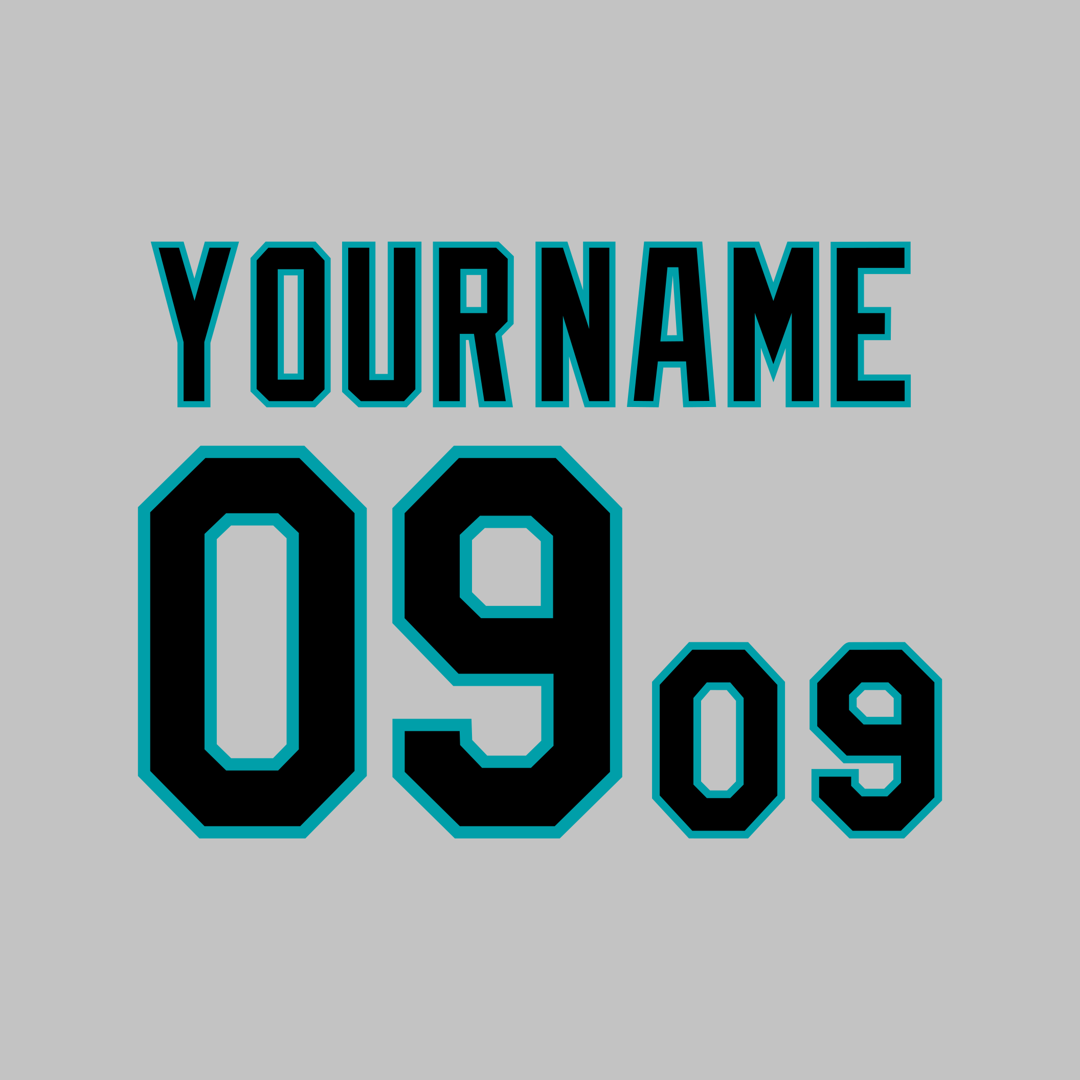 Florida Marlins 1993-2002 Gray Jersey Lettering Kit