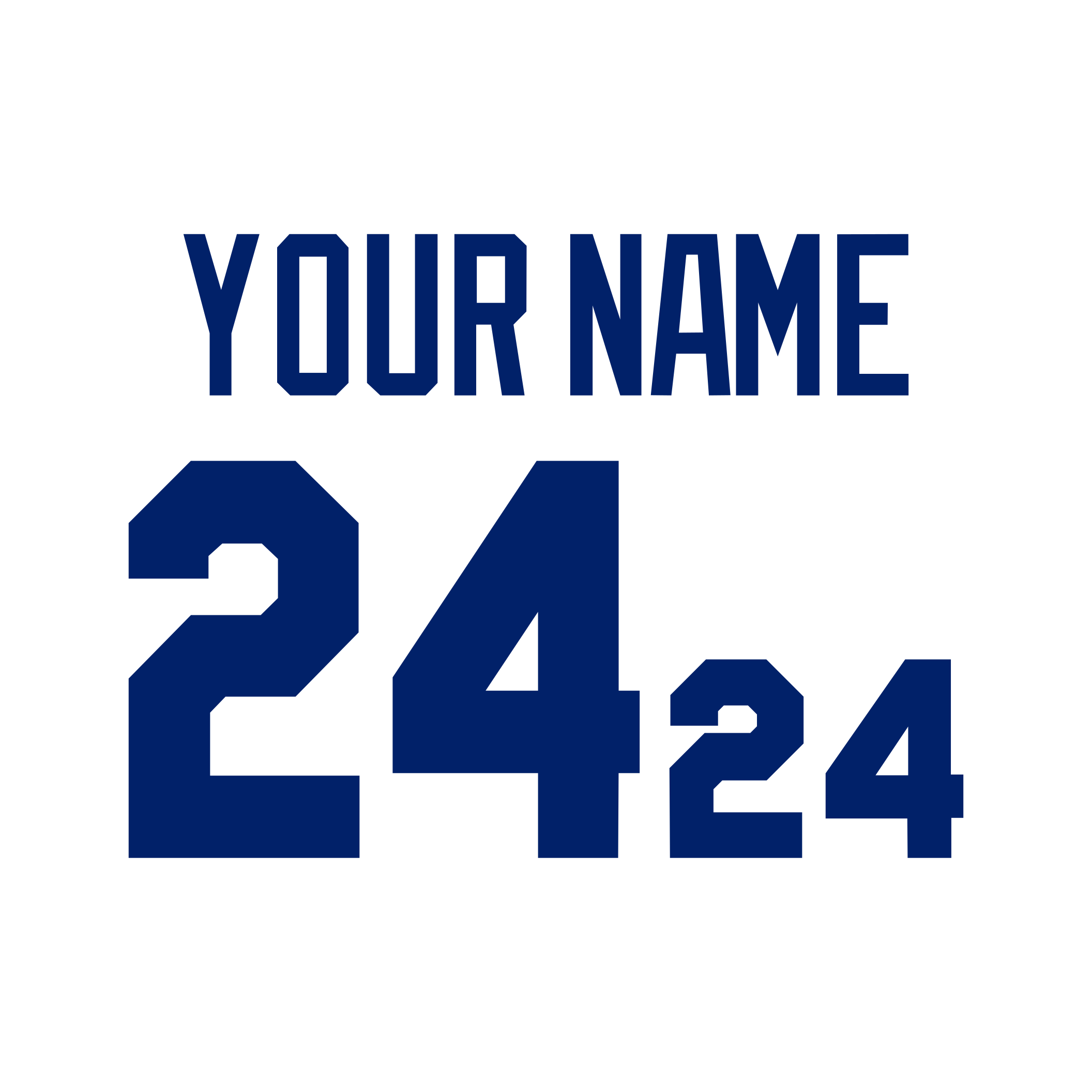 Seattle Mariners 1987-92 White Jersey Lettering Kit