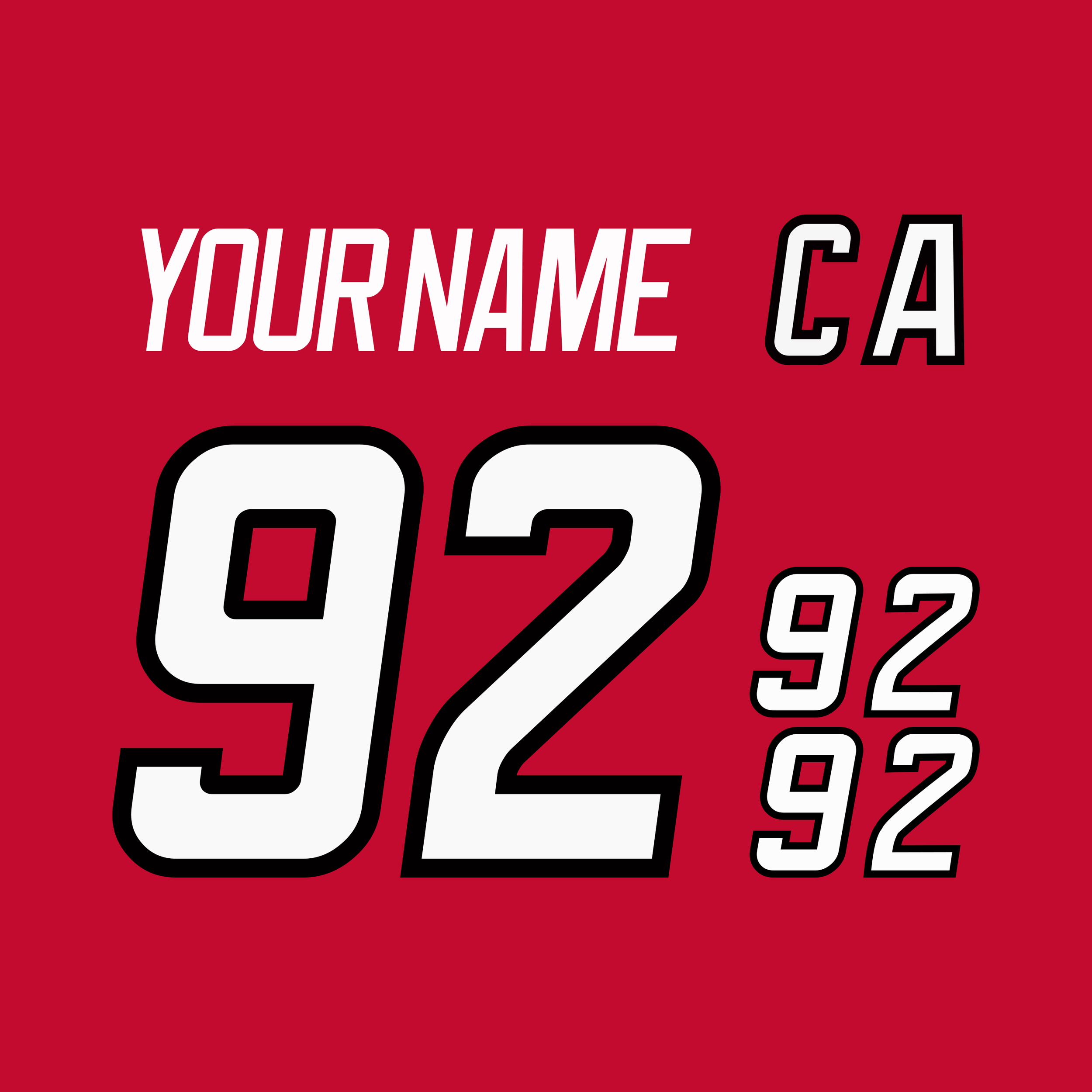 Carolina Hurricanes 1997-2000 Red Jersey Lettering Kit