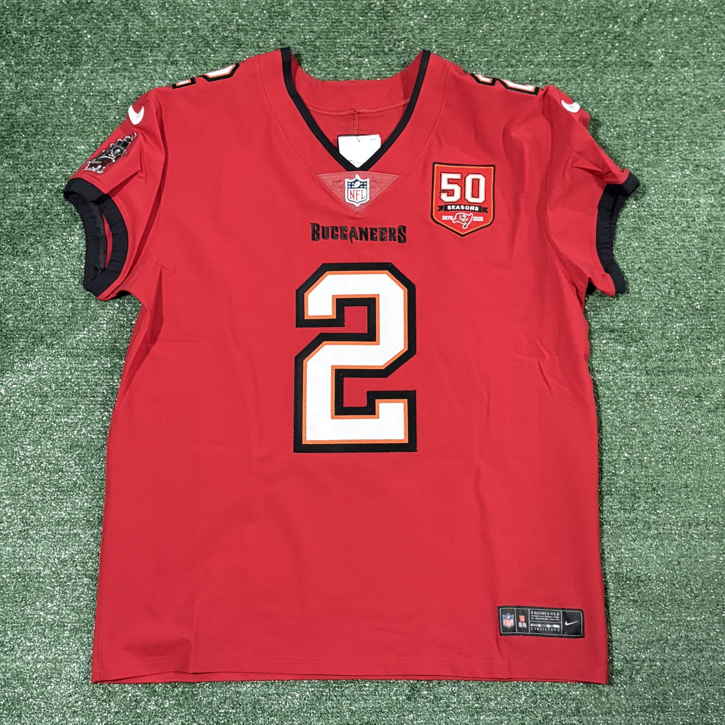 NWT Emeka Egbuka Tampa Bay Buccaneers Nike Elite 2025 Jersey - Sz. 48