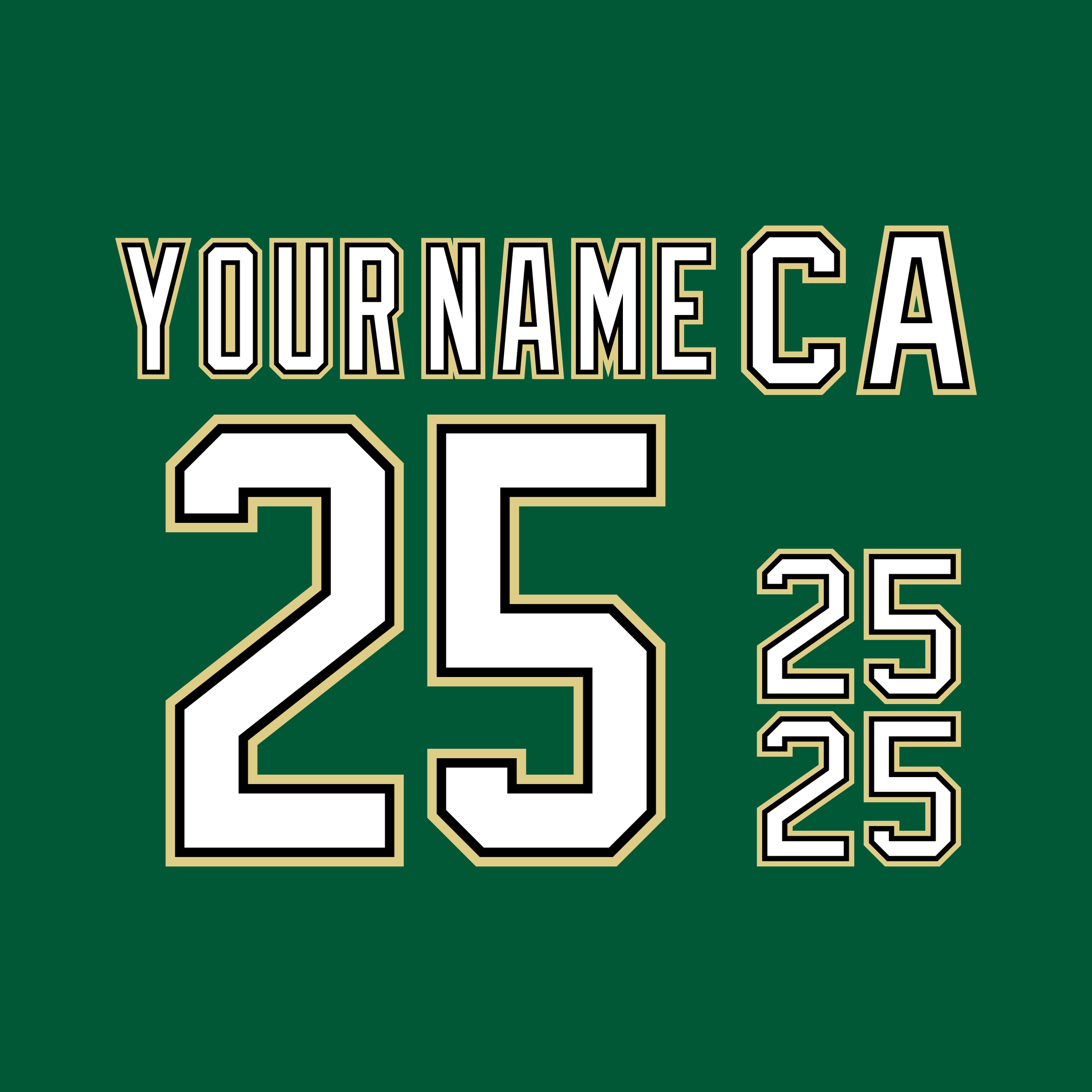 Dallas Stars 1997-2001 Green Jersey Lettering Kit