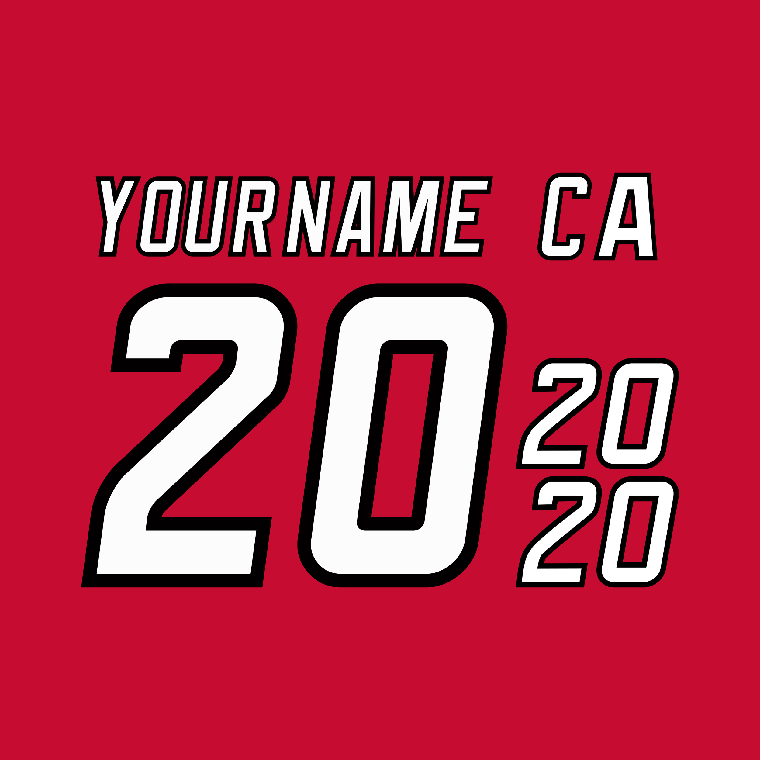 Carolina Hurricanes 2022-23 Anniversary Jersey Lettering Kit