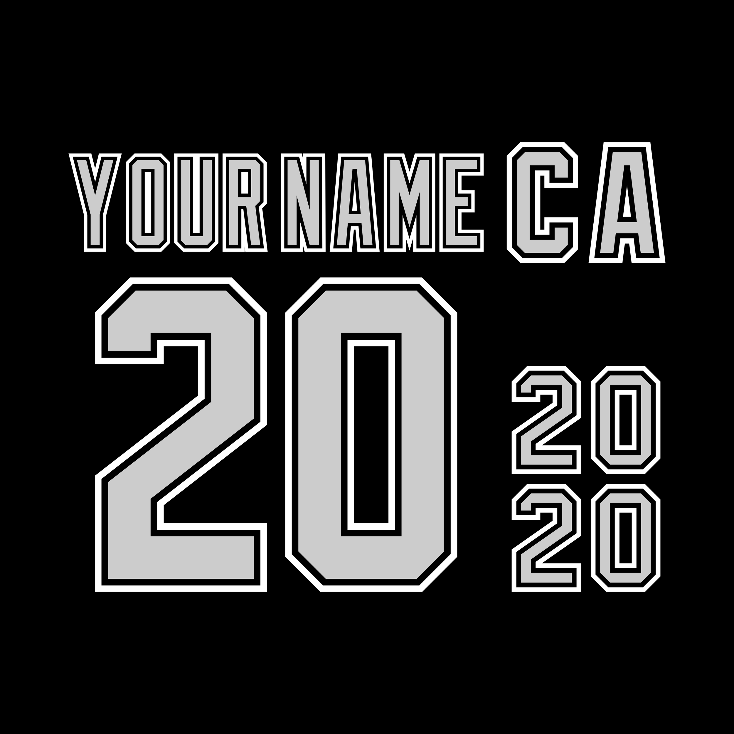 Los Angeles Kings 1991-92 Black Jersey Lettering Kit