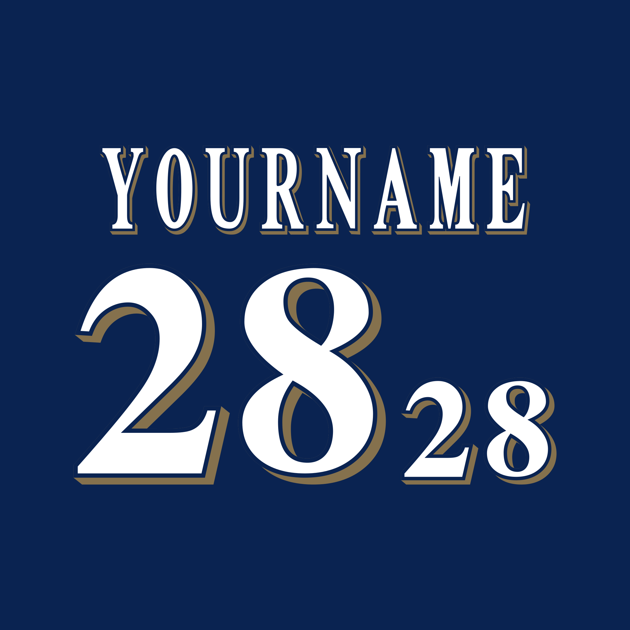 Milwaukee Brewers 2000-19 Blue Jersey Lettering Kit