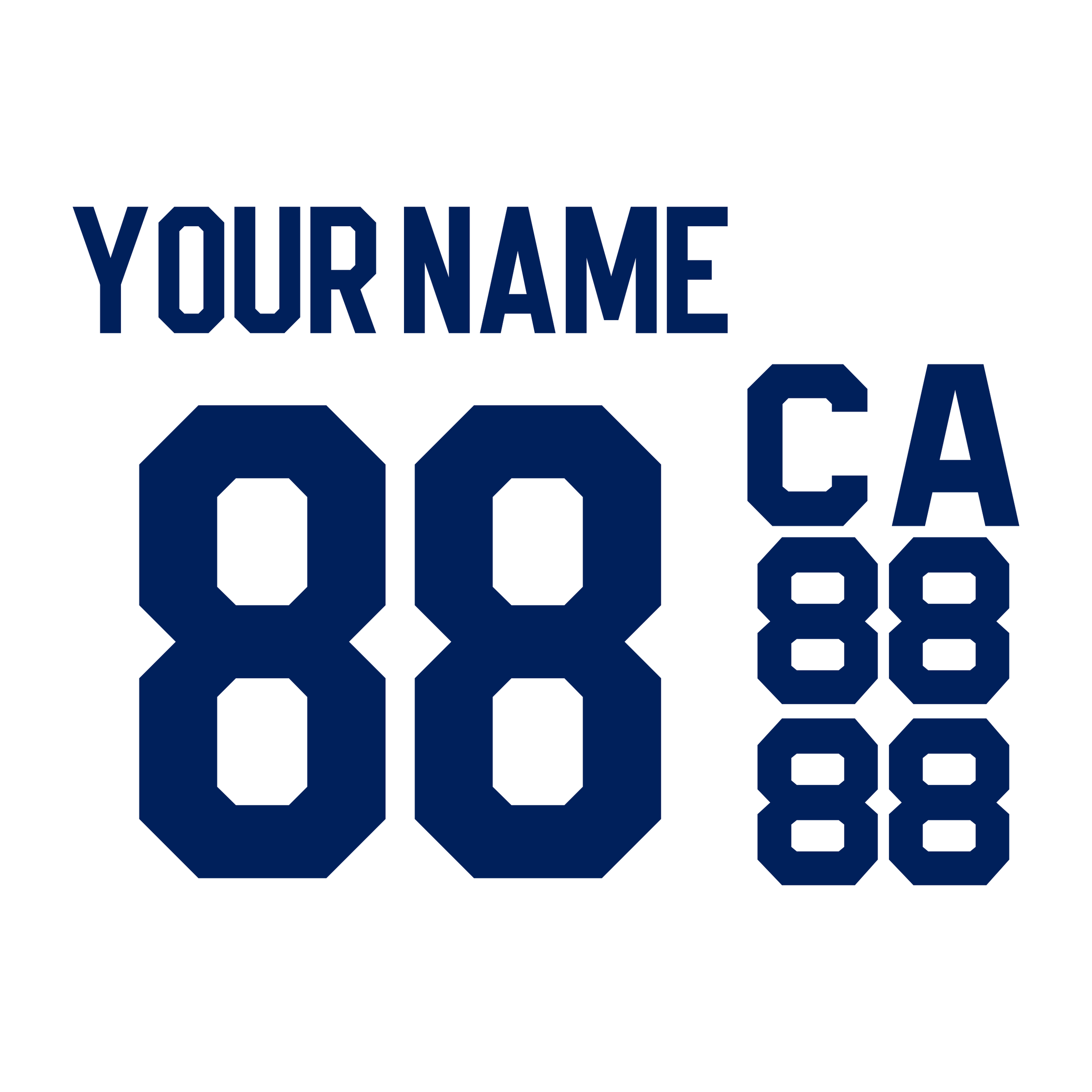 Toronto Maple Leafs 2016-20 White Jersey Lettering Kit