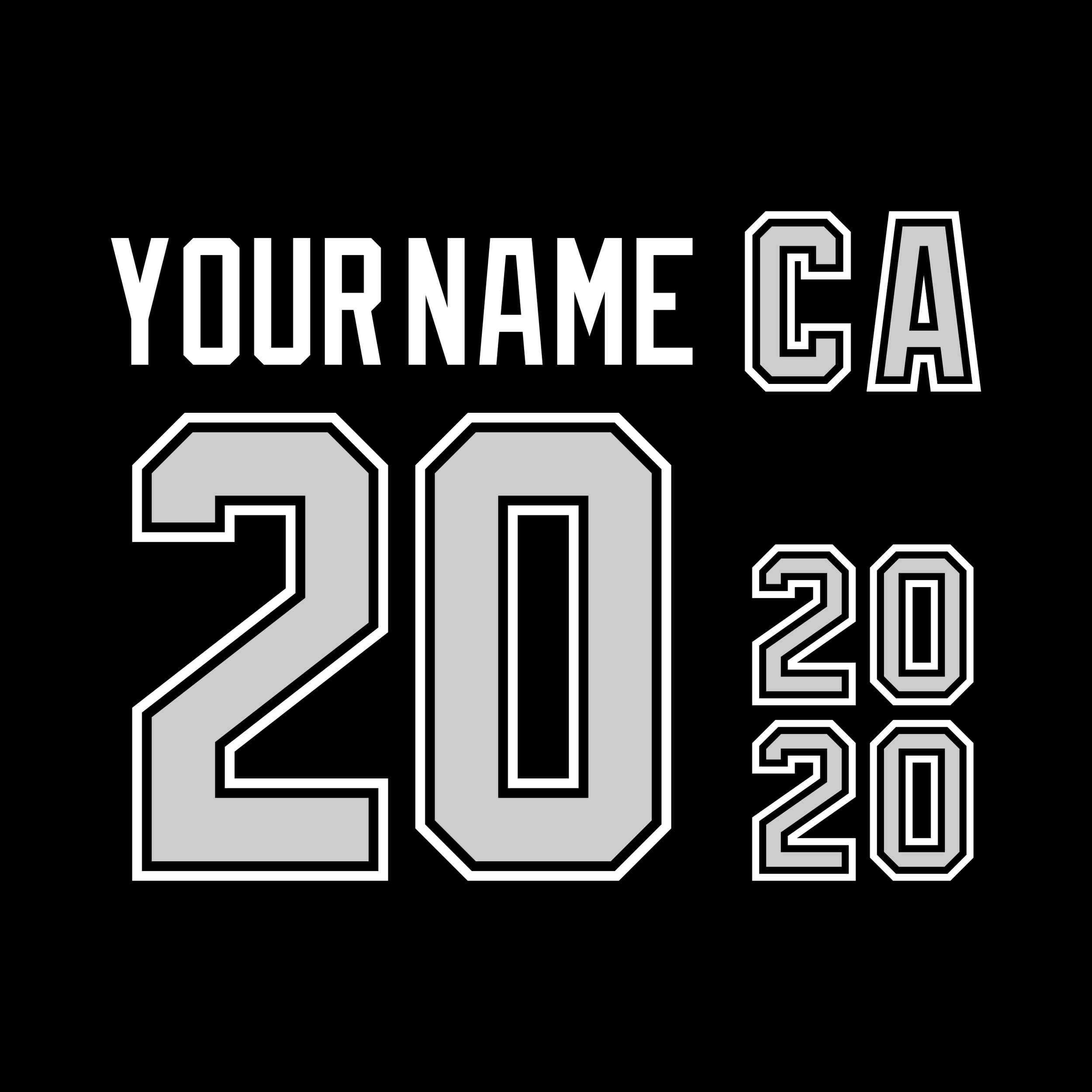 Los Angeles Kings 1992-98 Black Jersey Lettering Kit